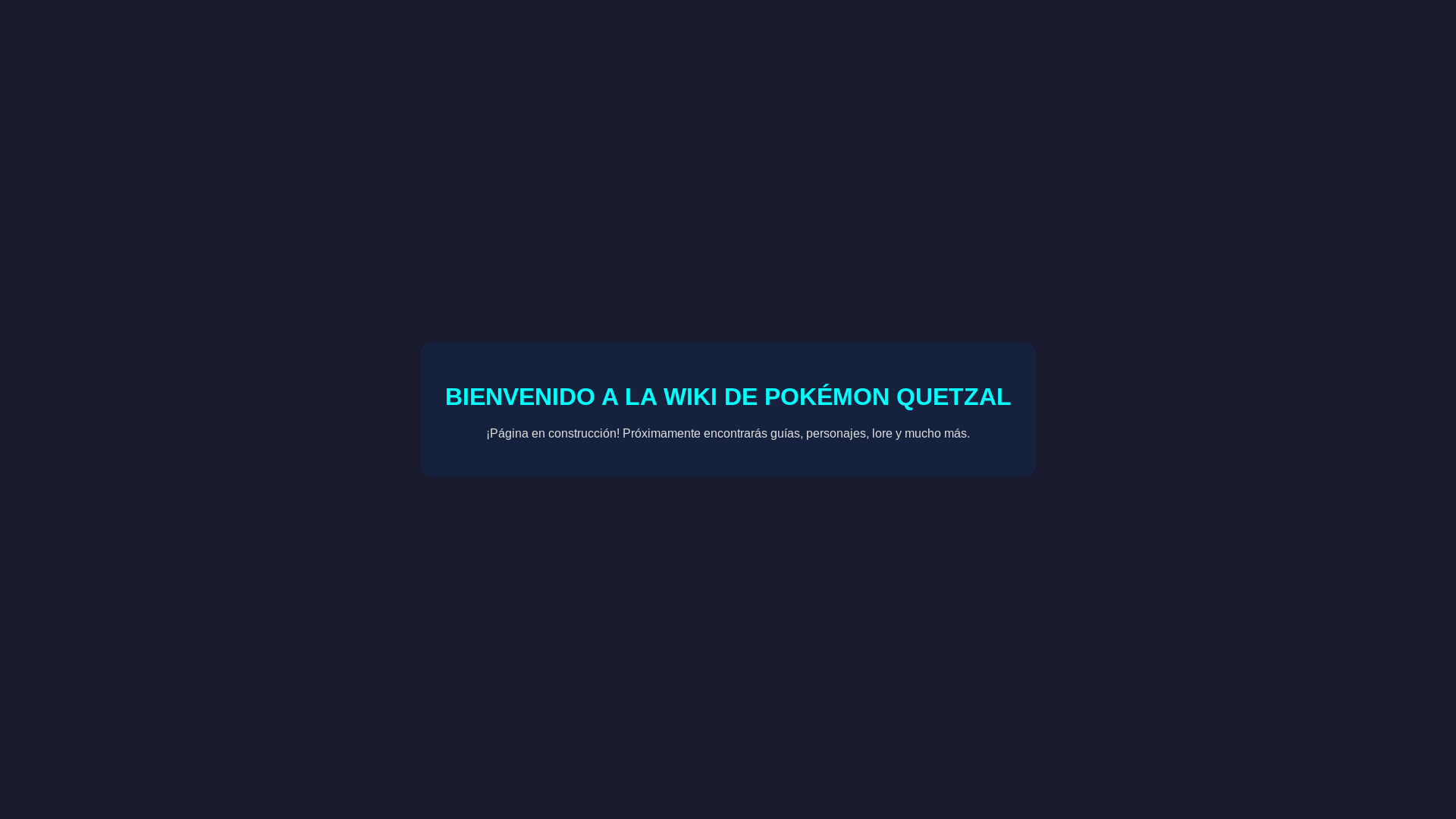website screenshot of https://pokemonquetzal.app/