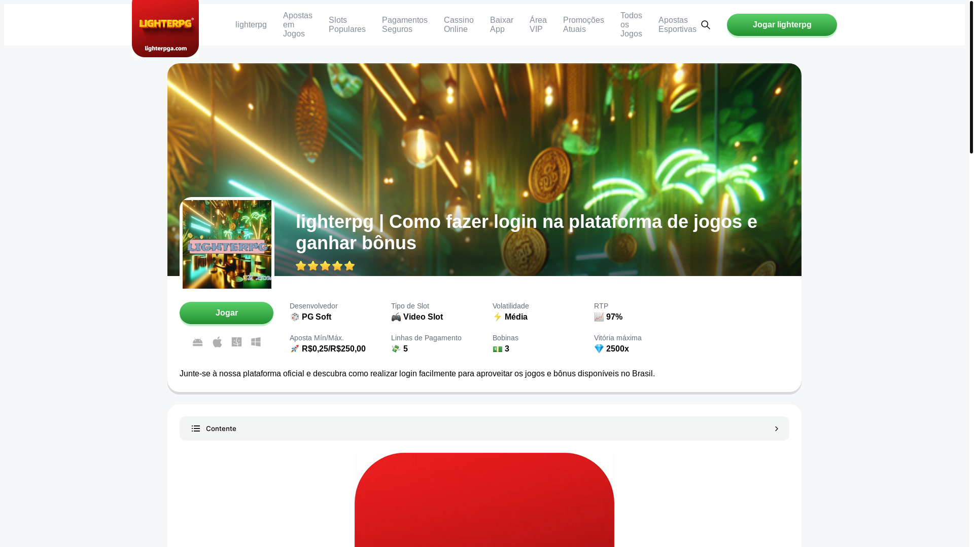 website screenshot of https://lighterpga.com/