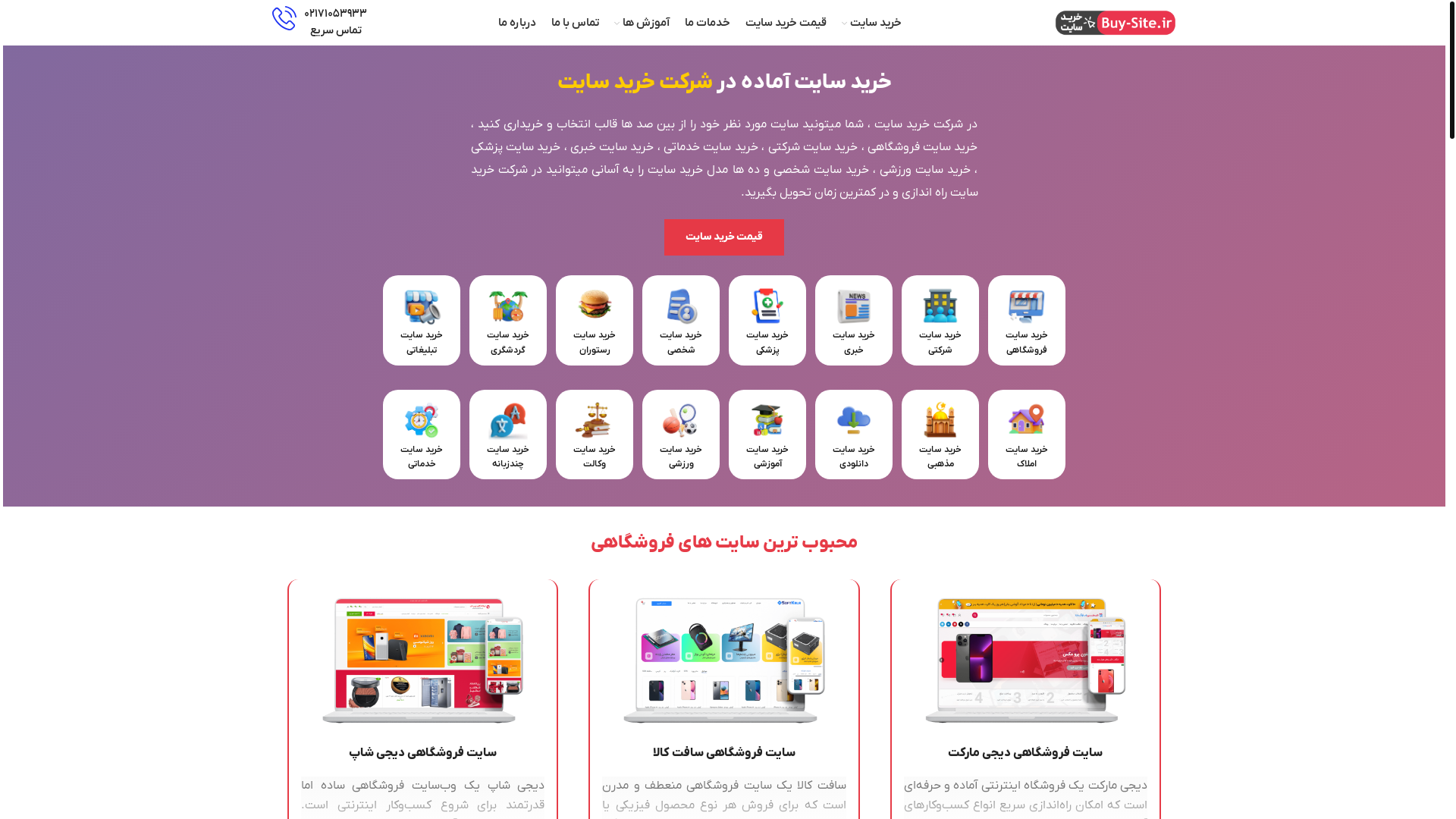 website screenshot of https://netsazin.com/