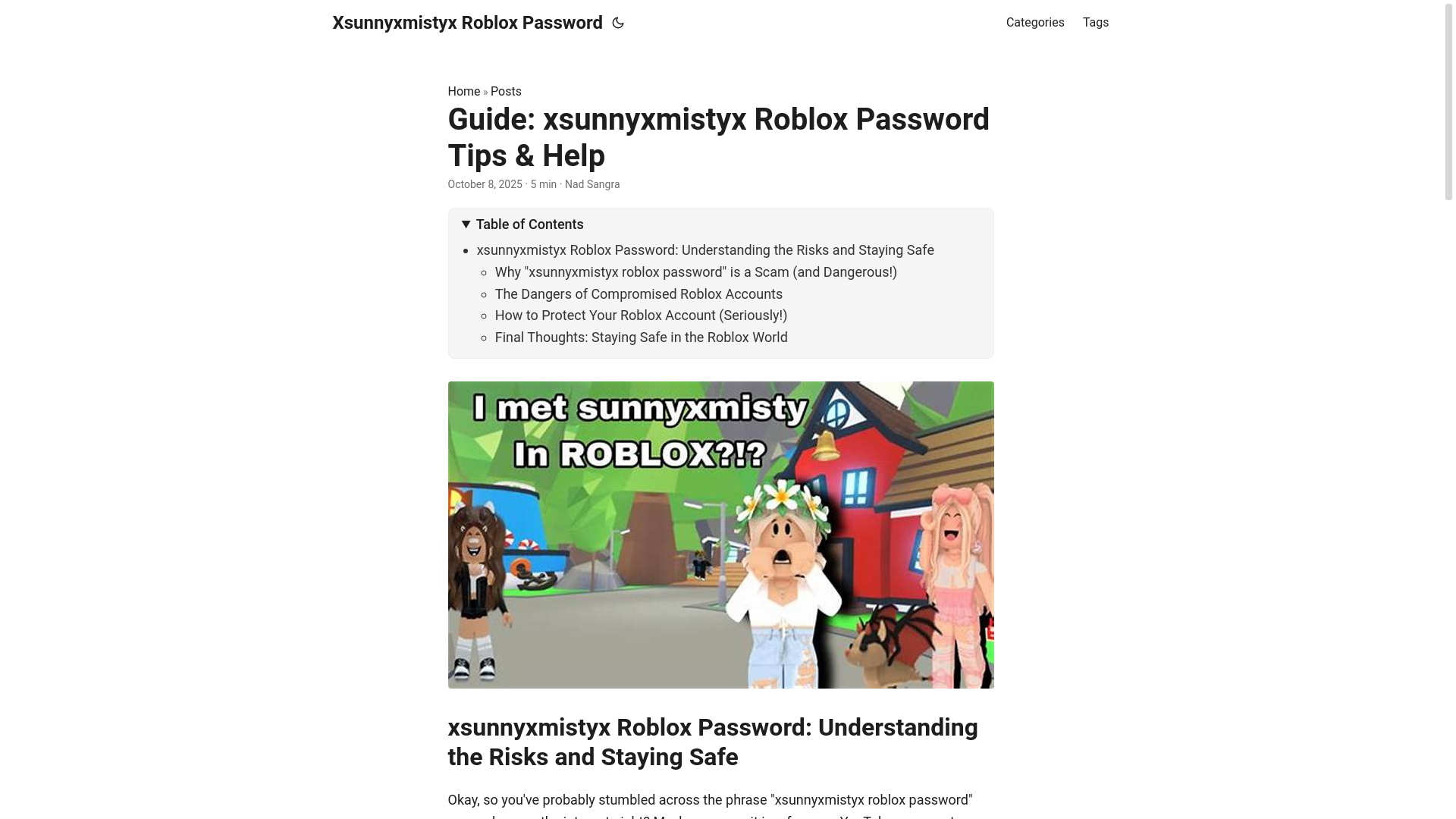 website screenshot of https://xsunnyxmistyx-roblox-password.pages.dev/