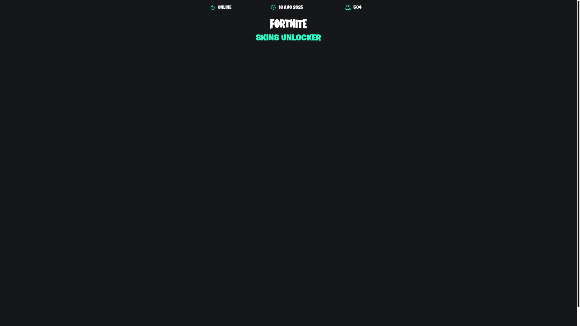 website screenshot of https://skinunlocker.app/