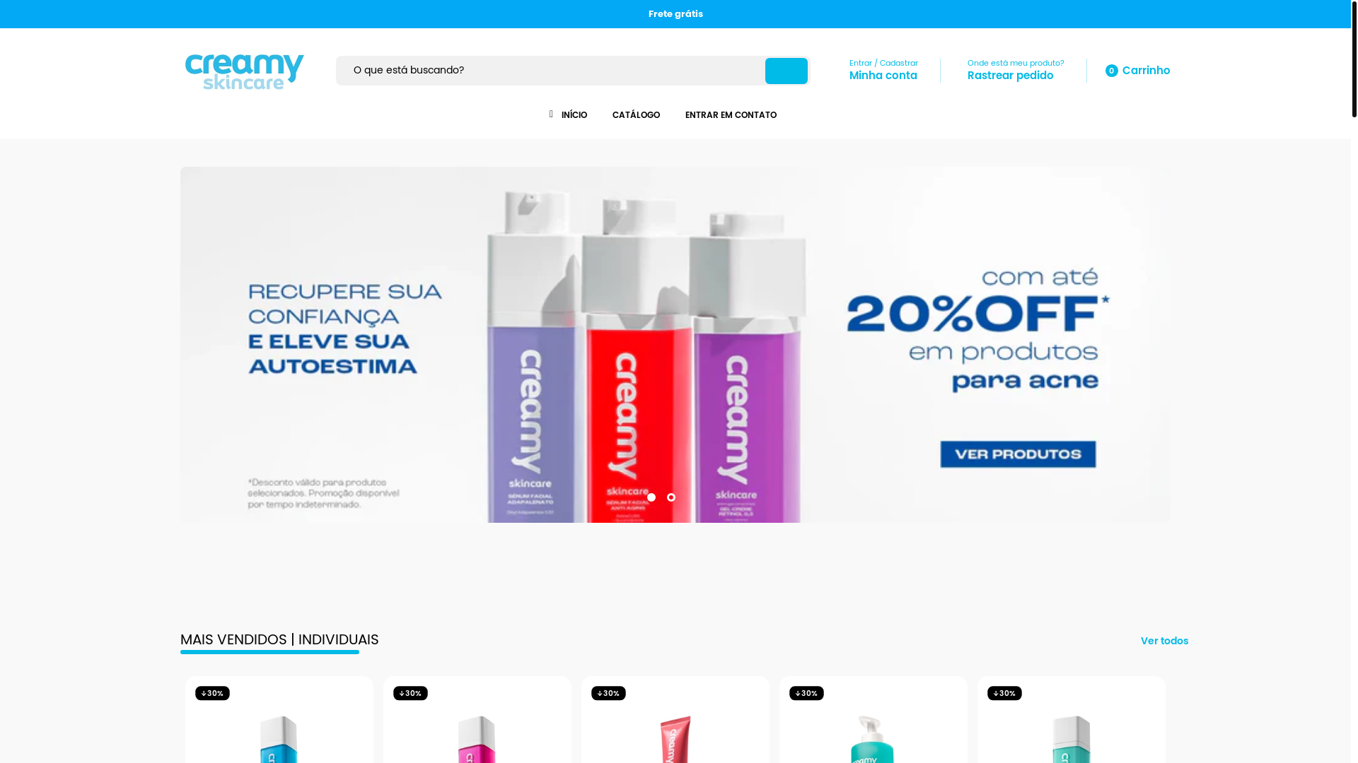 website screenshot of https://creamy-promocao.site/