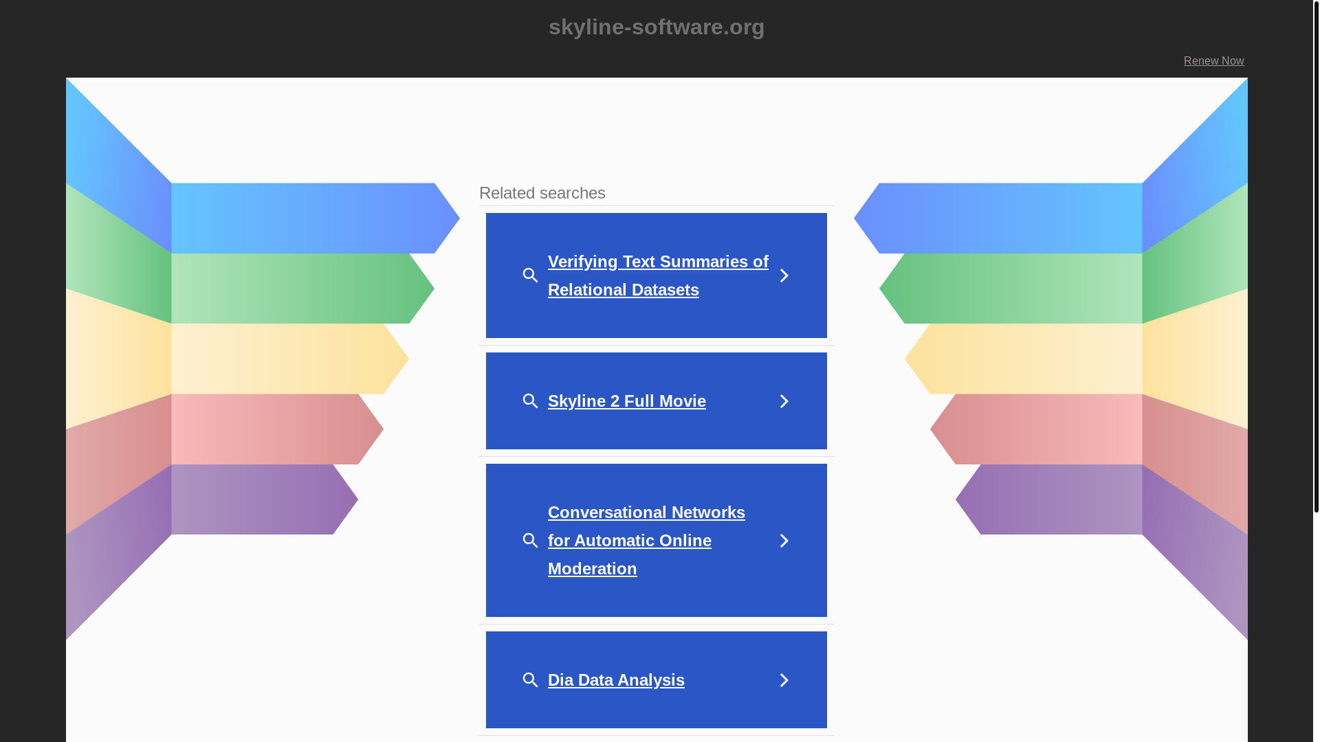 website screenshot of https://skyline-software.org/