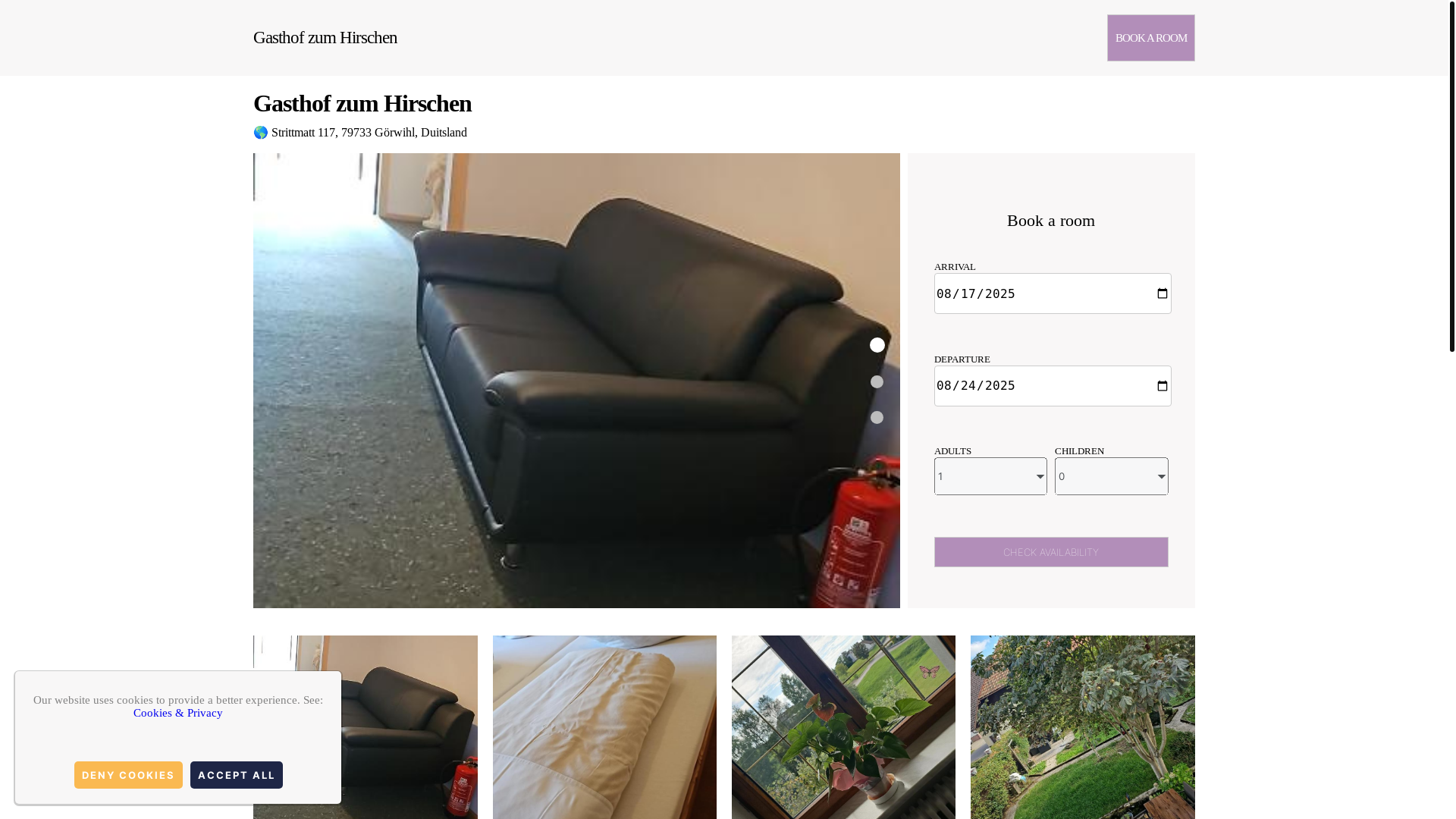 website screenshot of https://zum-hirschen.com.es/