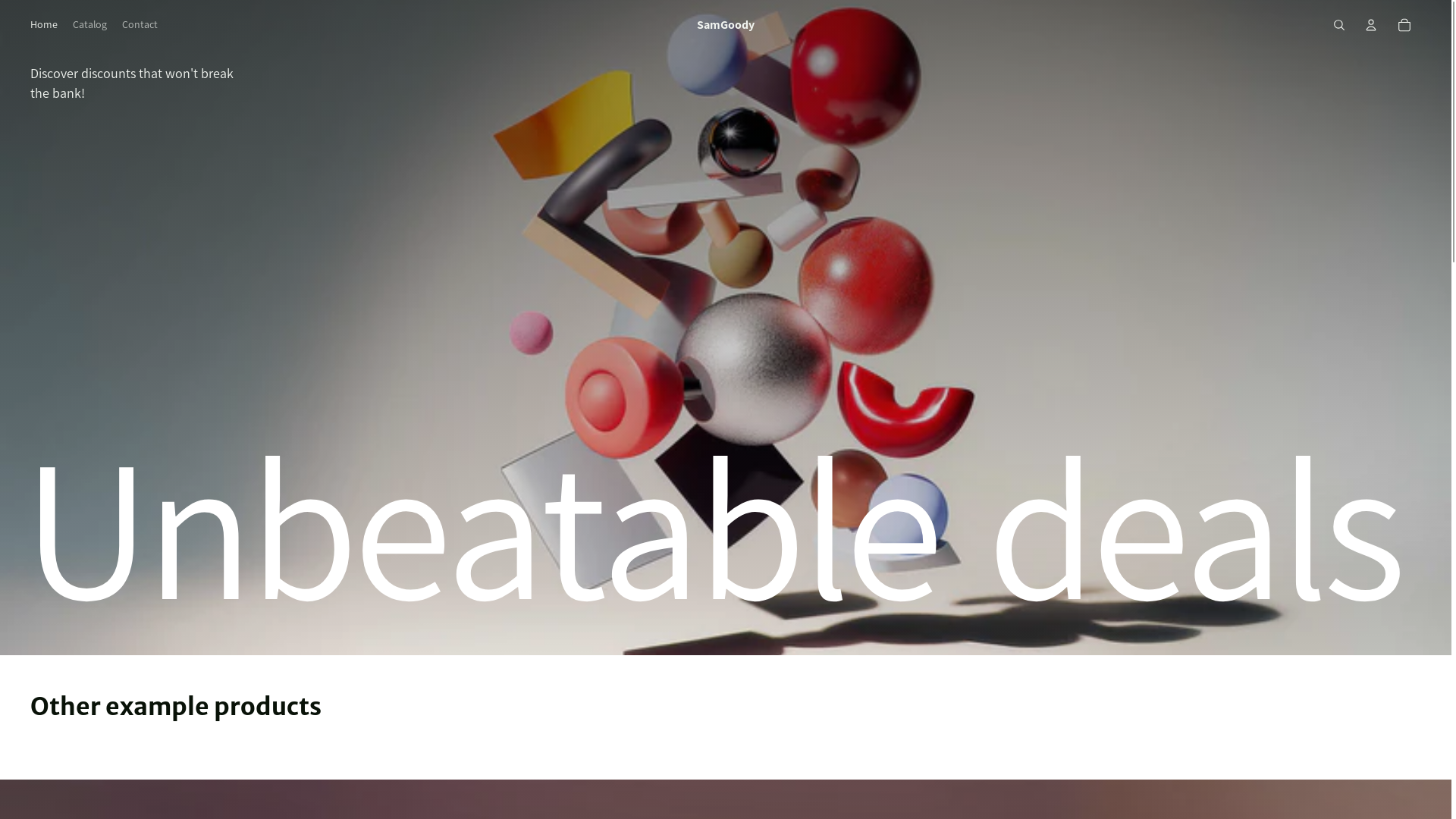 website screenshot of https://samgoody.us/