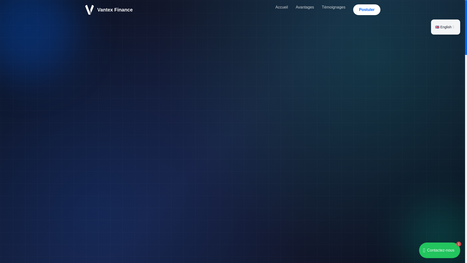 website screenshot of https://vantex-financce.com/