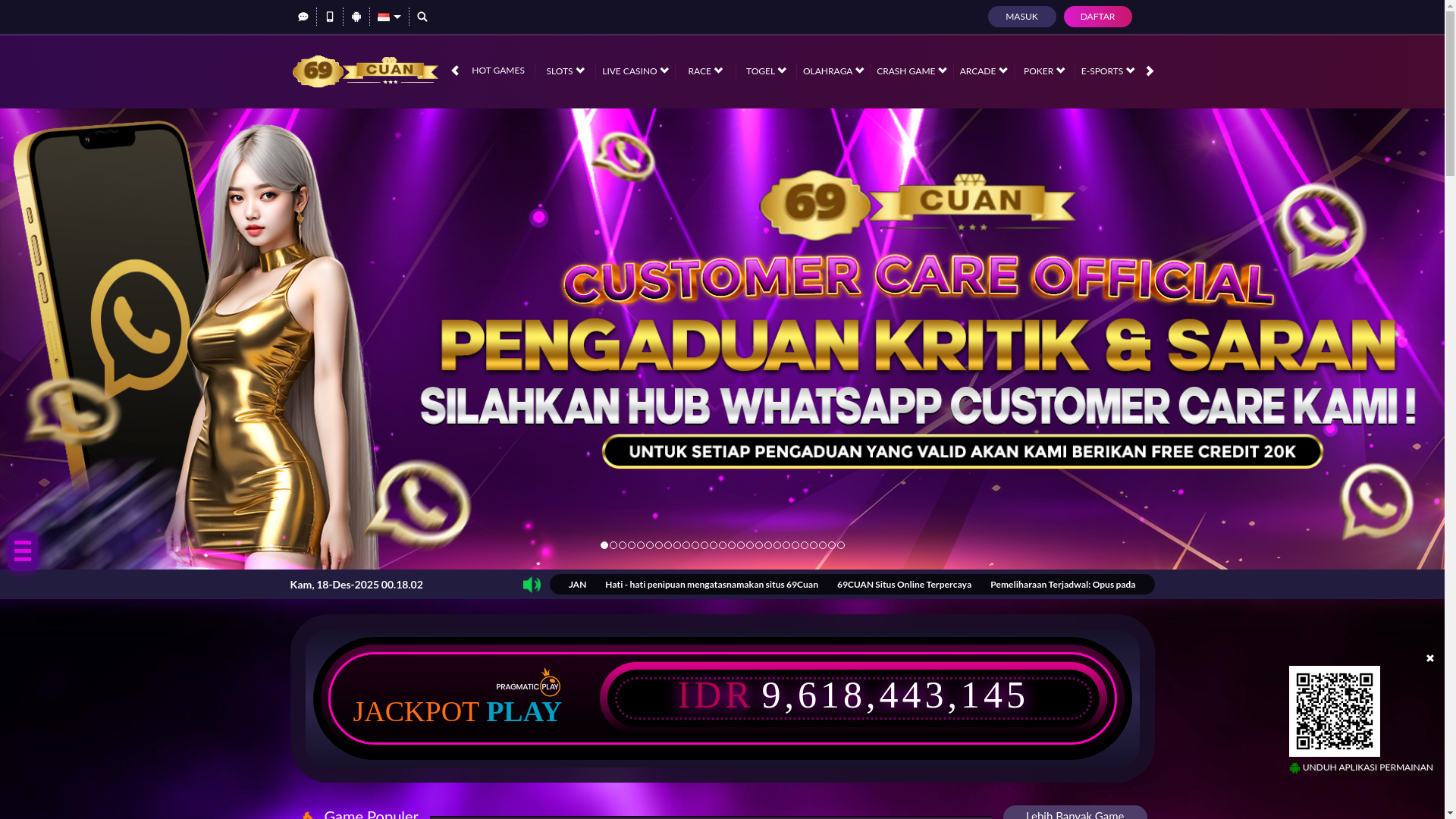 website screenshot of https://69cuan.to/