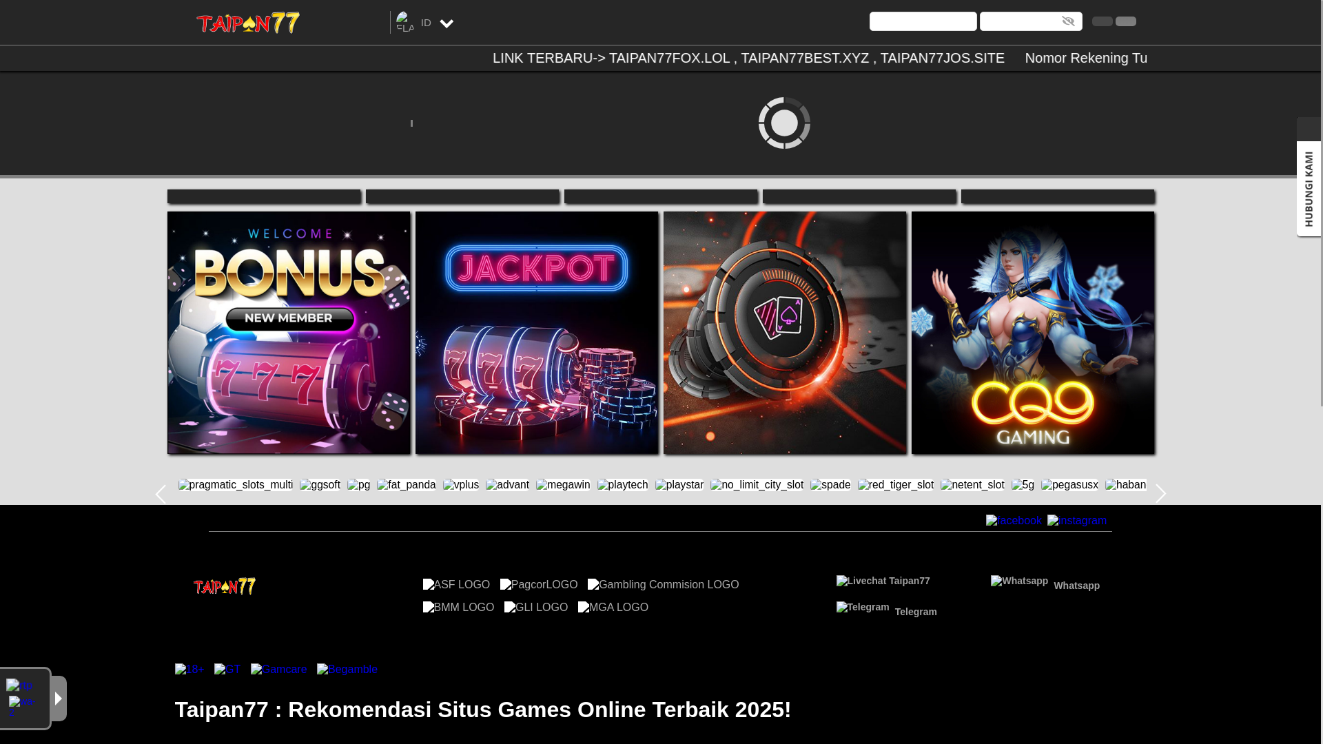 website screenshot of https://taipan77fox.lol/