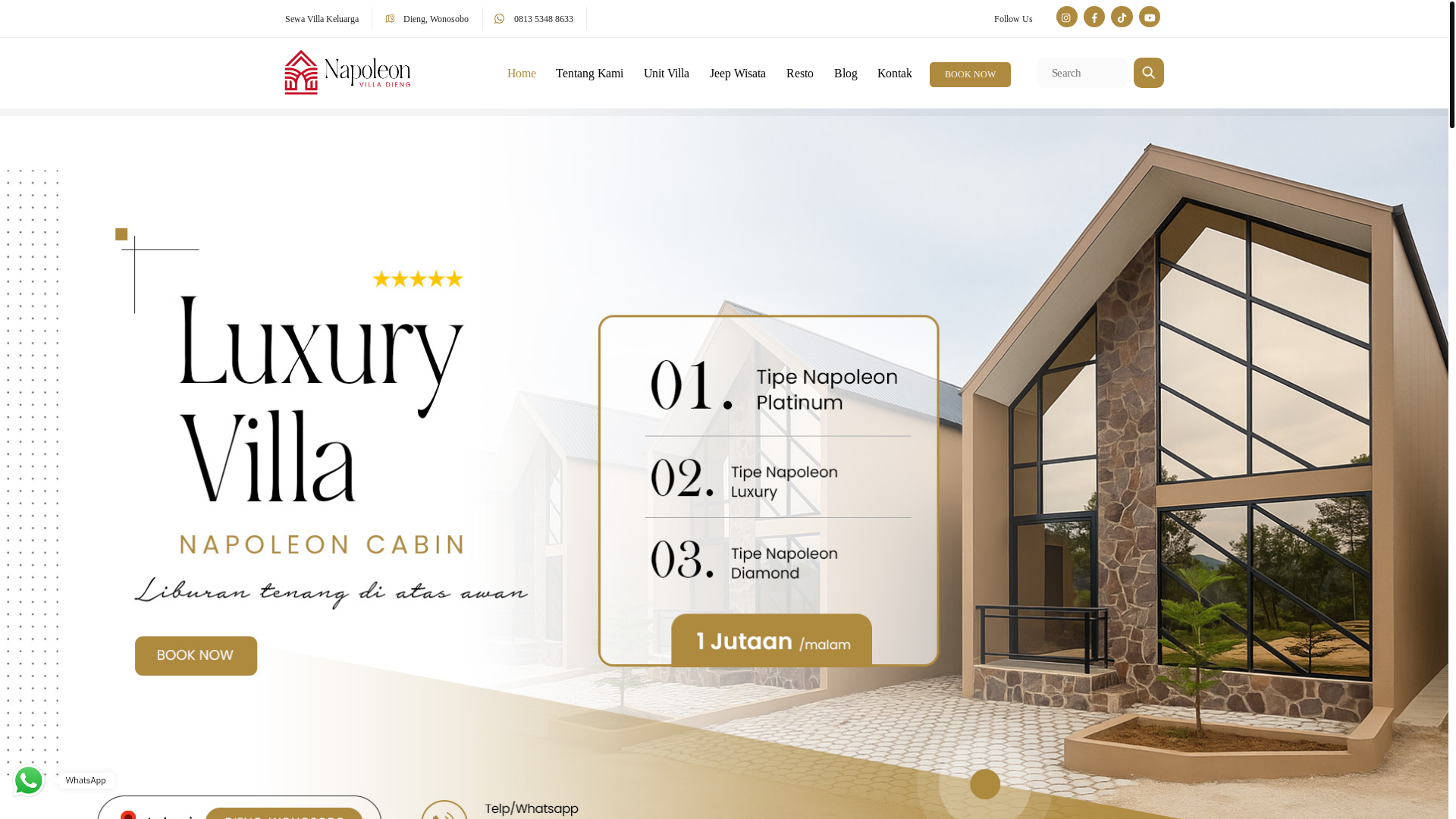 website screenshot of https://villanapoleondieng.com/