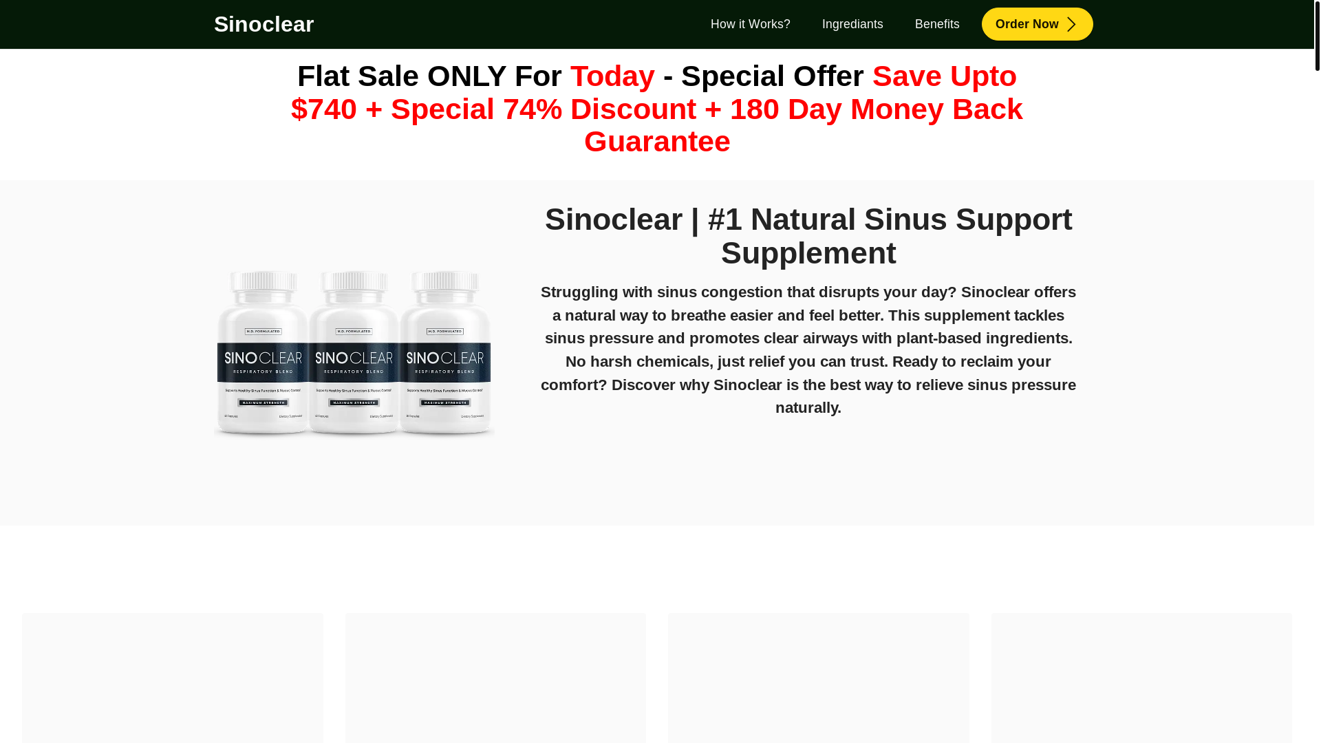 website screenshot of https://sinoclaer.com/