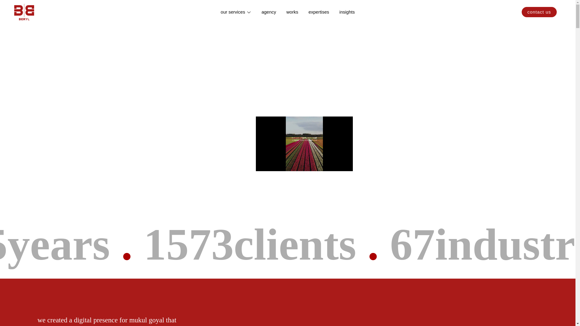 website screenshot of https://berylagency1.com/