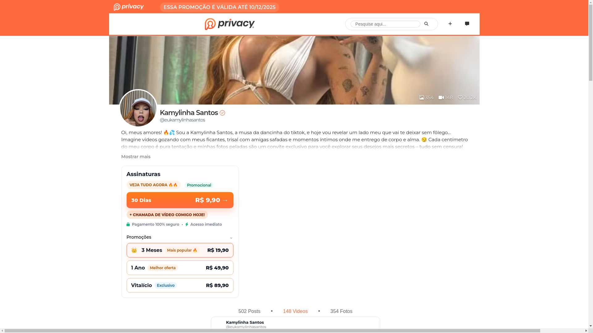 website screenshot of https://privacybrasilkamila.shop/