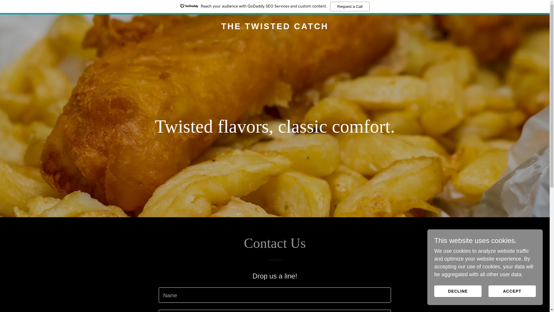 website screenshot of https://thetwistedcatch.co.uk/