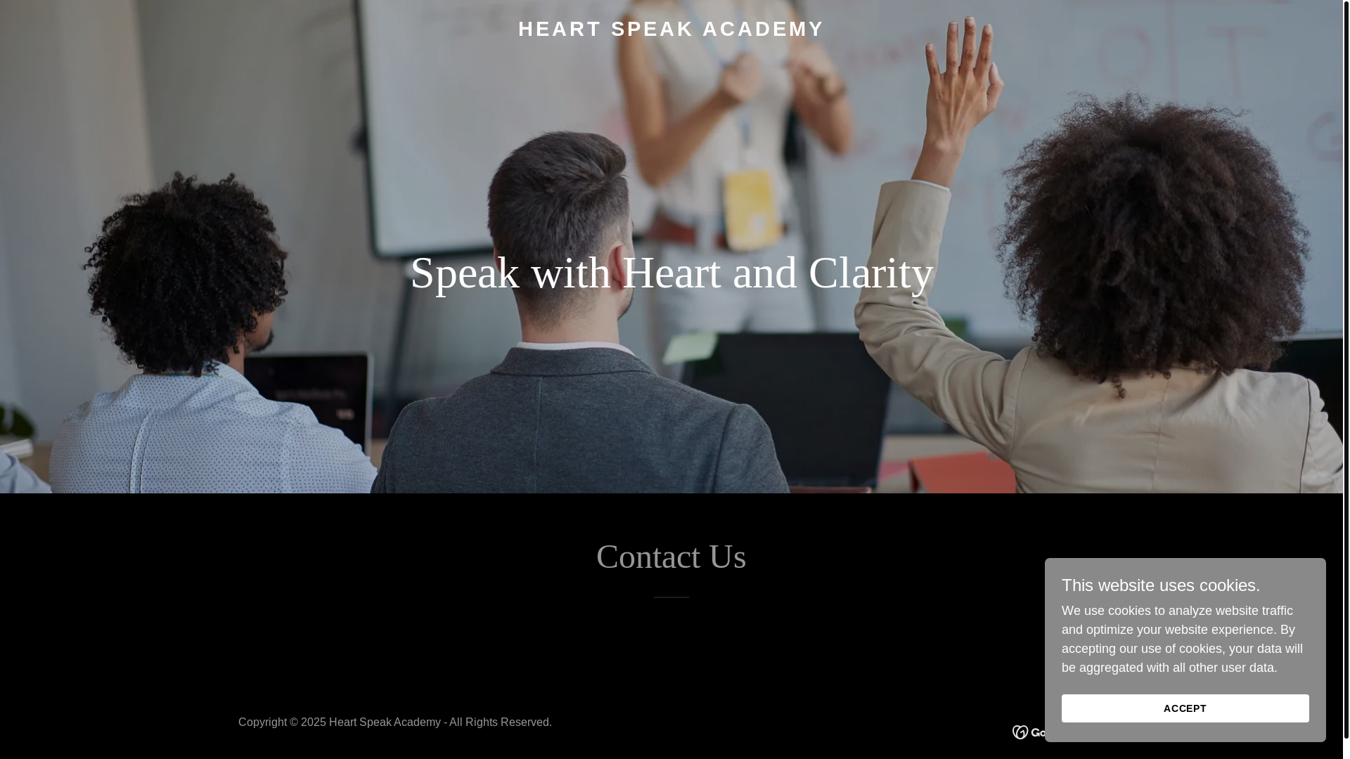 website screenshot of https://heartspeakacademy.in/