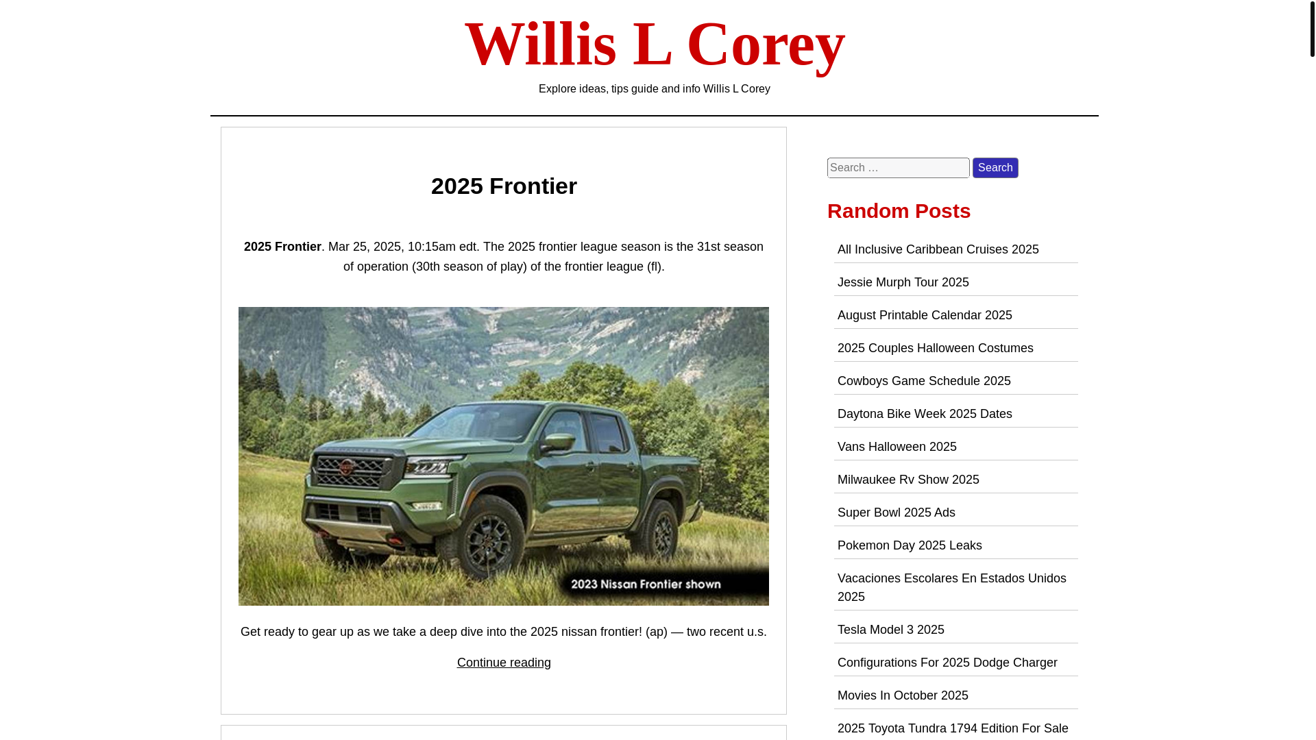 website screenshot of https://willislcoreyk.pages.dev/