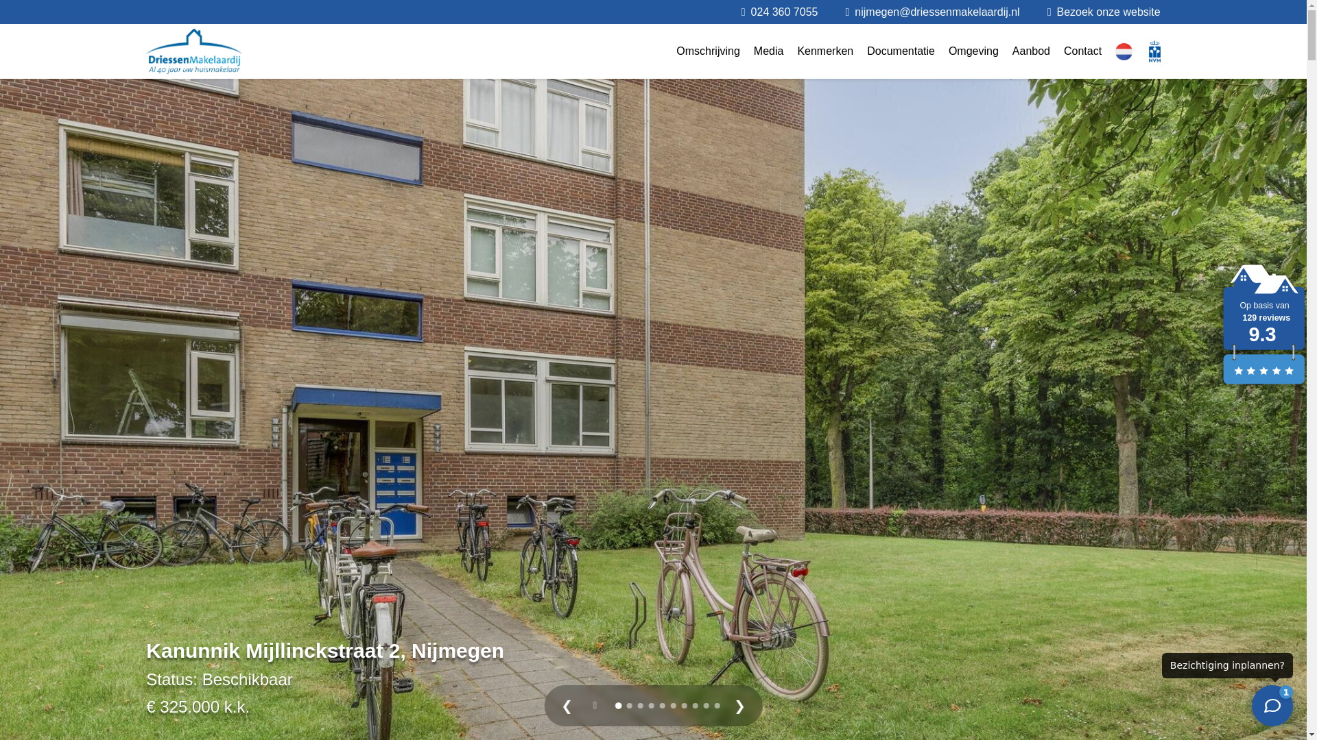 website screenshot of https://kanunnikmijllinckstraat2.nl/