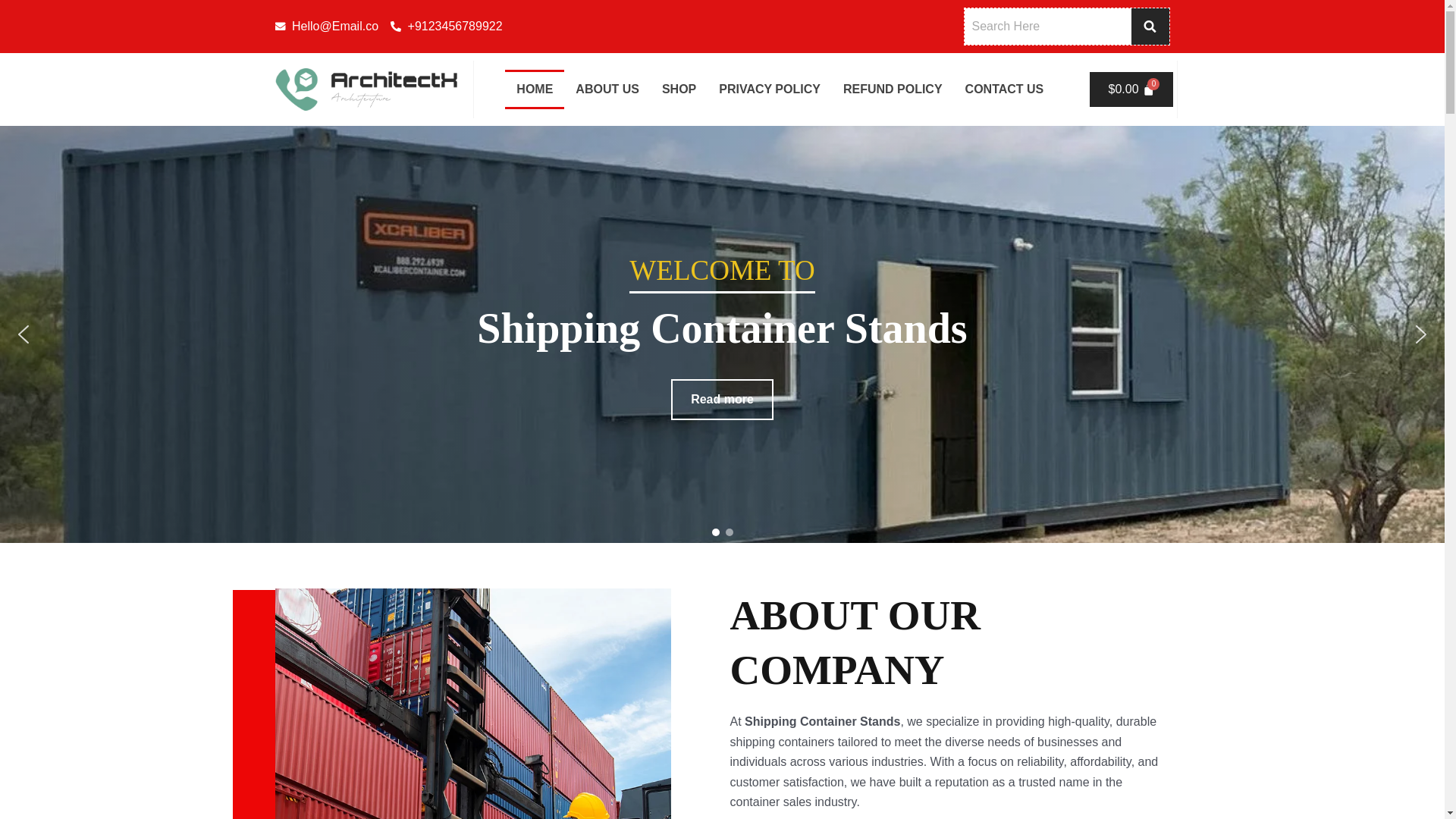 website screenshot of https://rookieshippingcontainer.com/