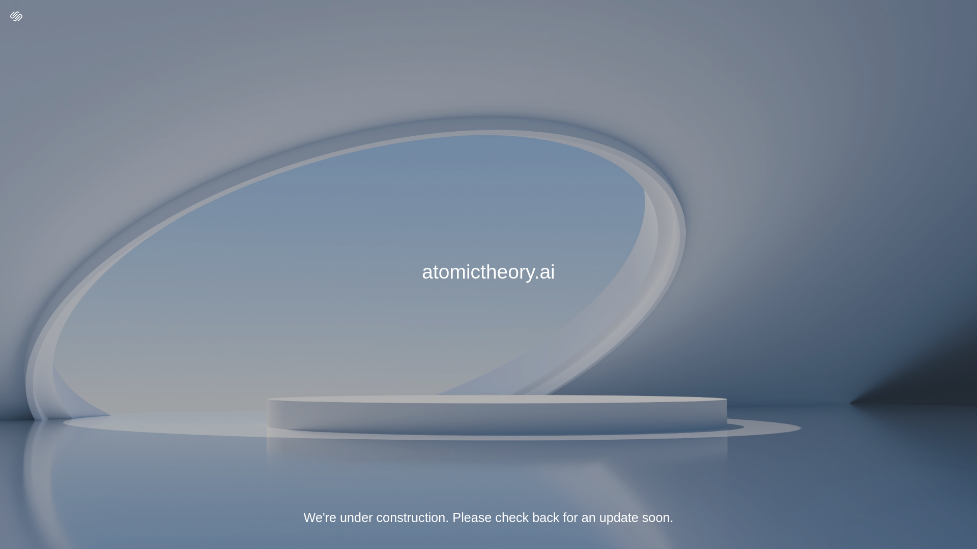 website screenshot of https://atomictheory.ai/