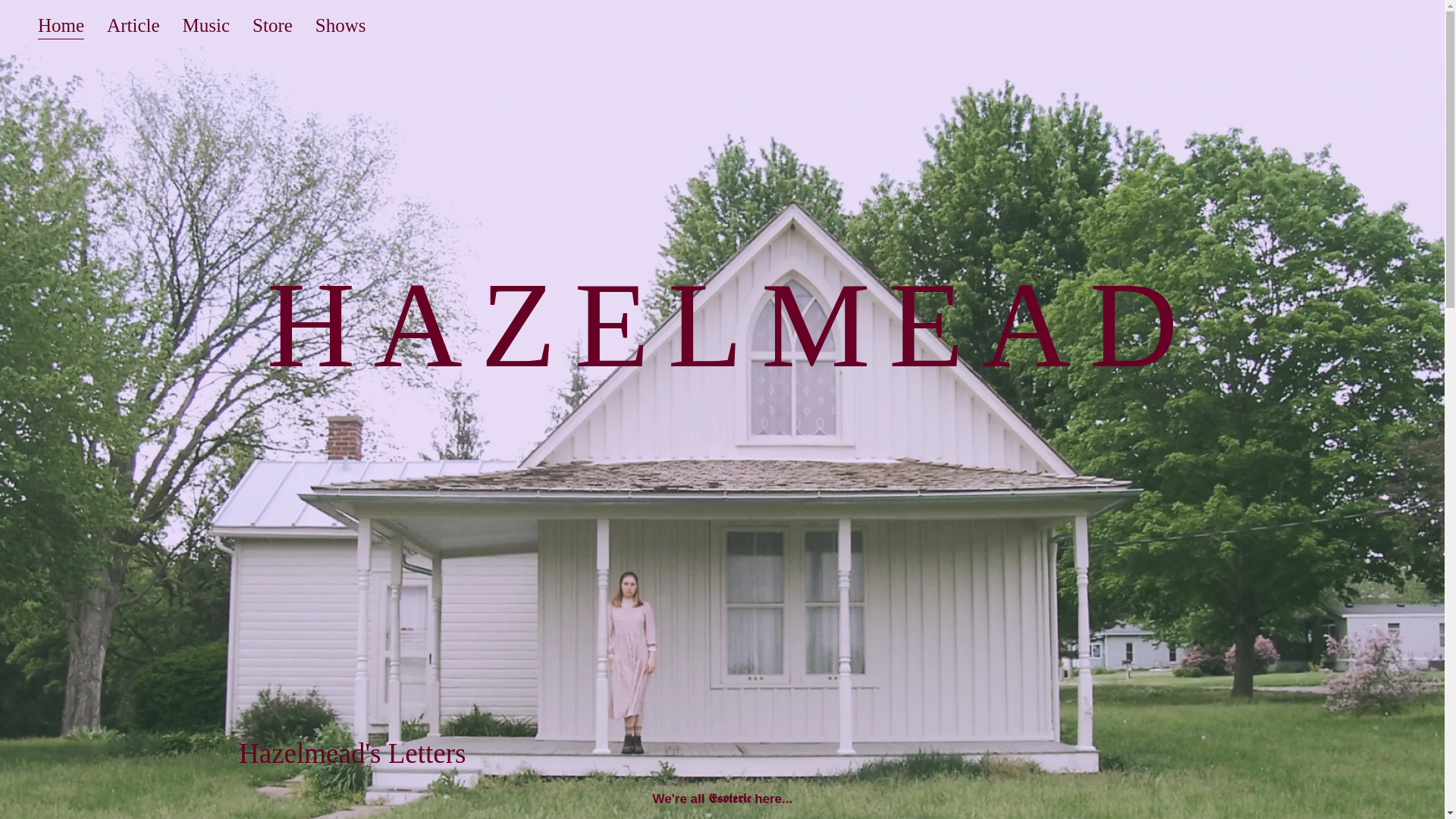 website screenshot of https://hazelmead.org/