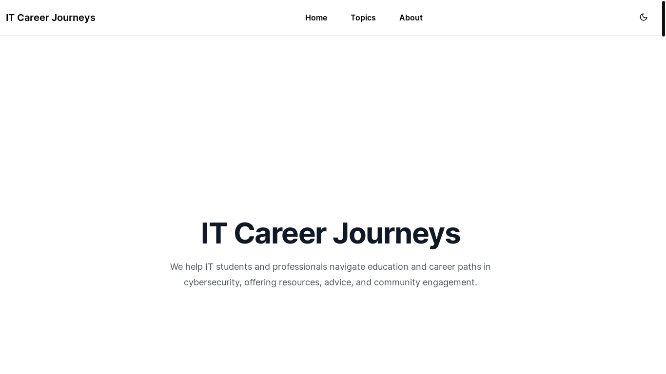 website screenshot of https://itcareerjourneys-com.pages.dev/