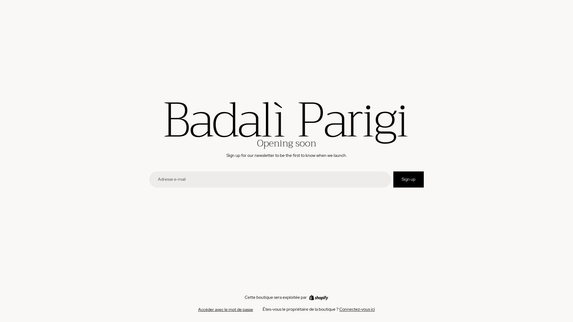 website screenshot of https://badali-parigi.com/