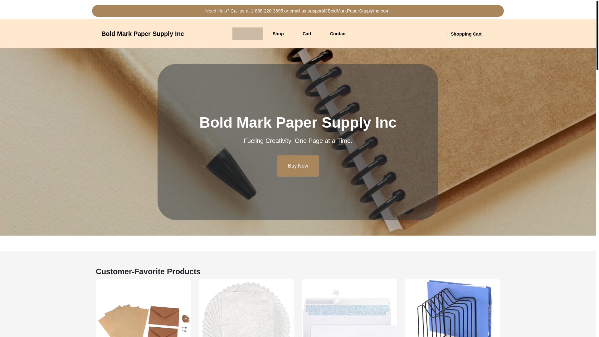 website screenshot of https://boldmarkpapersupplyinc.com/