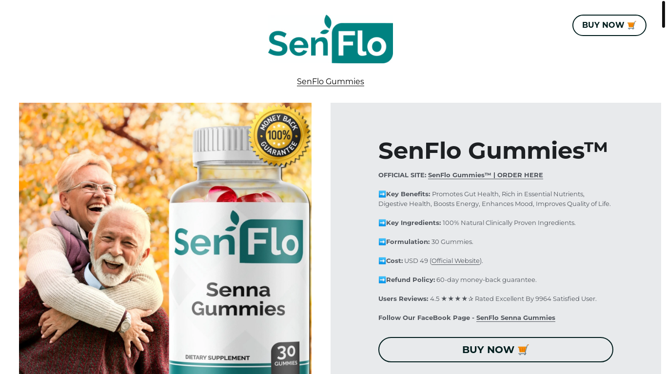 website screenshot of https://senflo-gummies.mystrikingly.com/