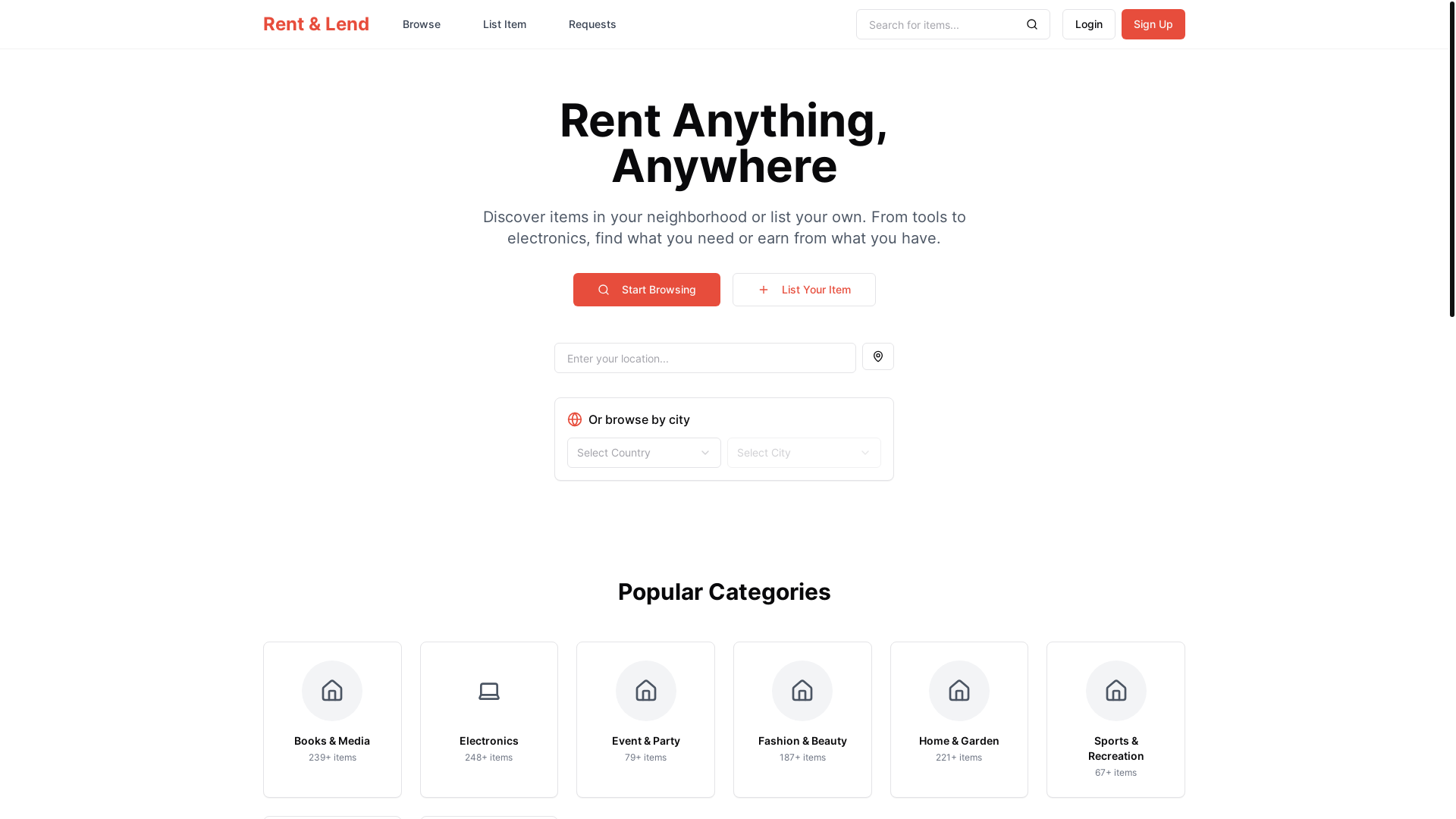 website screenshot of https://hireandlend.com/