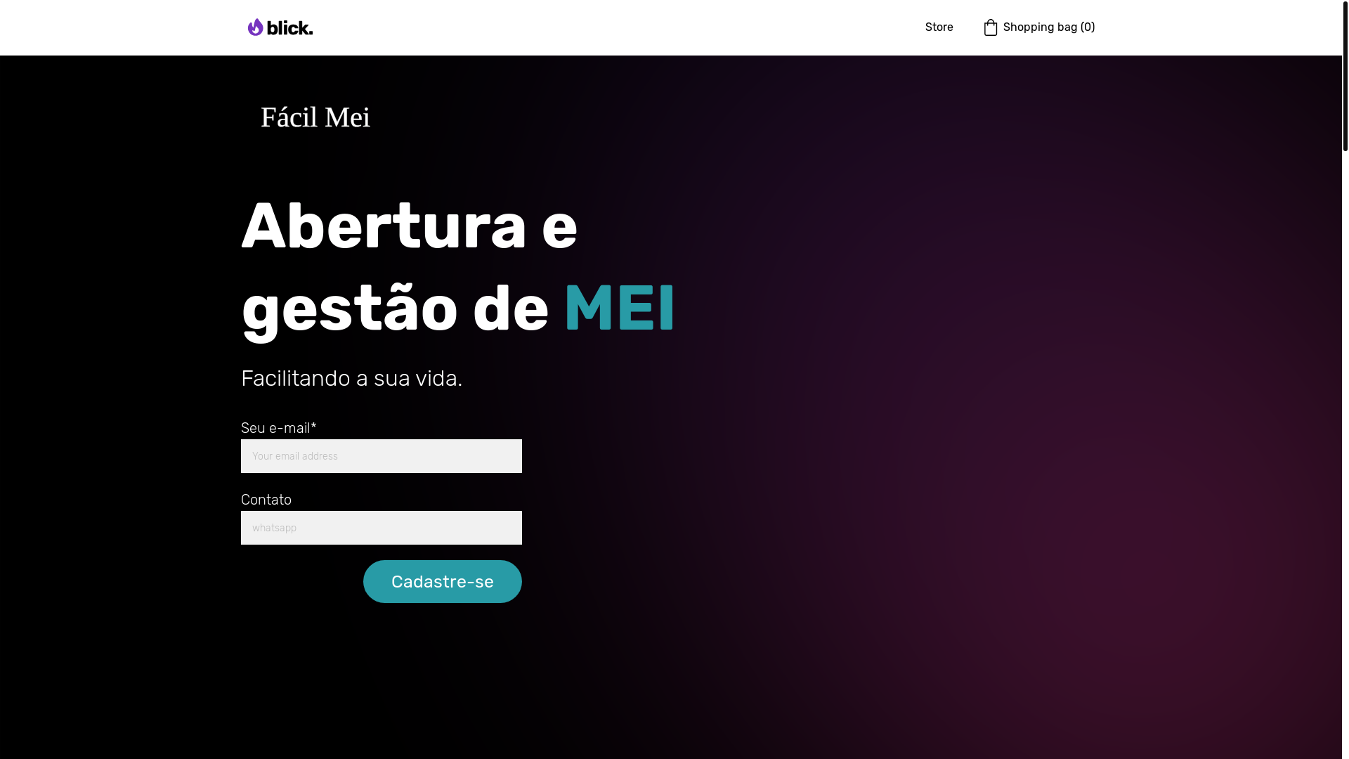 website screenshot of https://suportefacilmei.com.br/