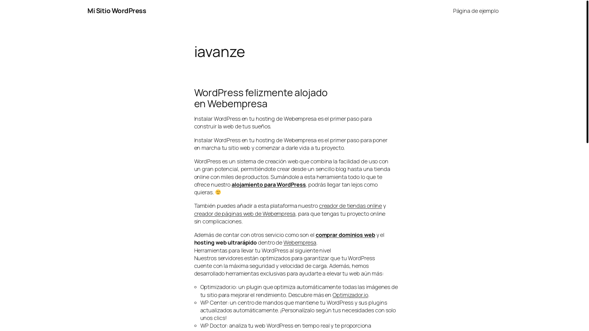 website screenshot of https://iavanze.com/
