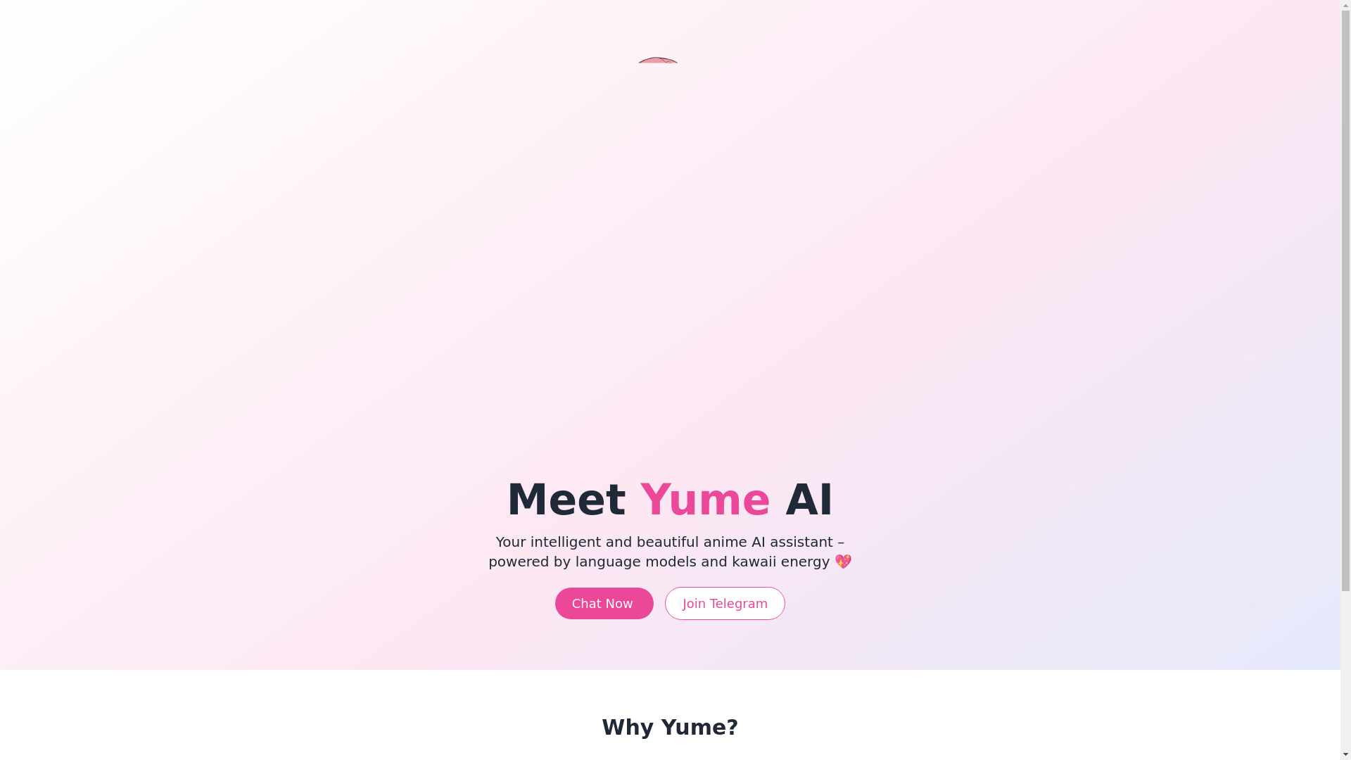 website screenshot of https://yumeaioneth.xyz/