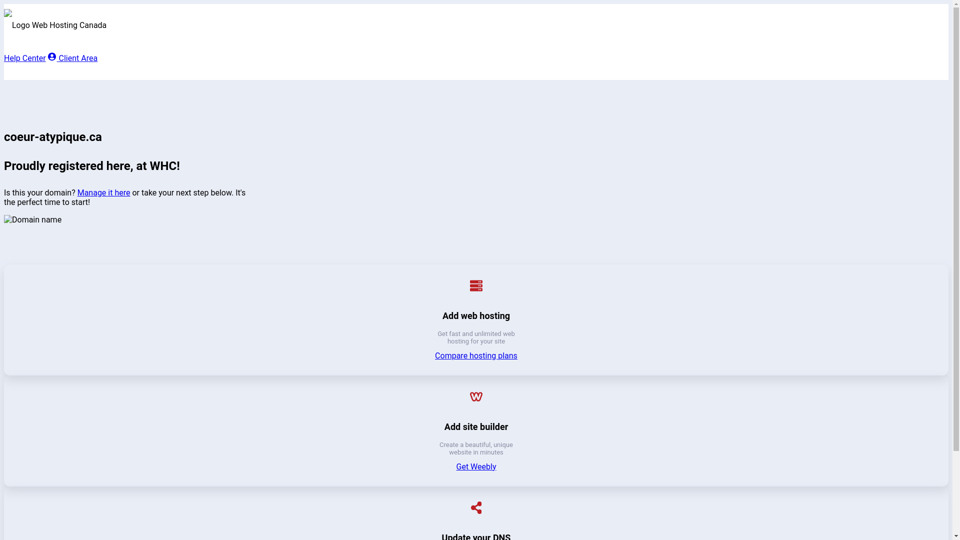 website screenshot of https://coeur-atypique.ca/