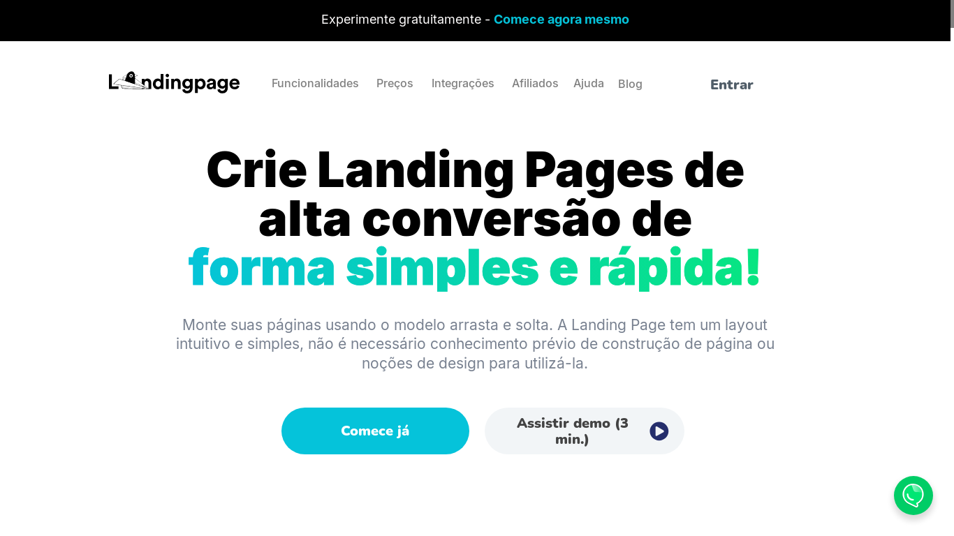 website screenshot of https://pagina.pro/