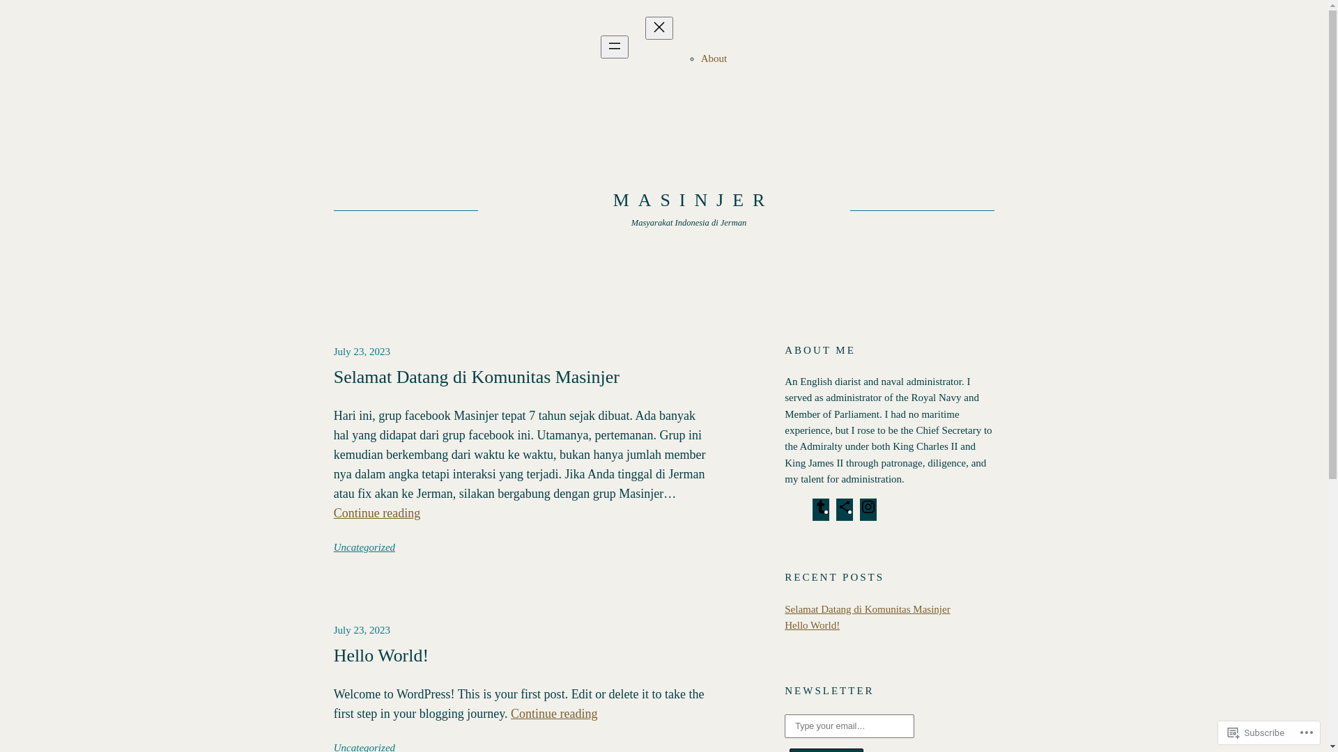 website screenshot of https://masinjer.de/