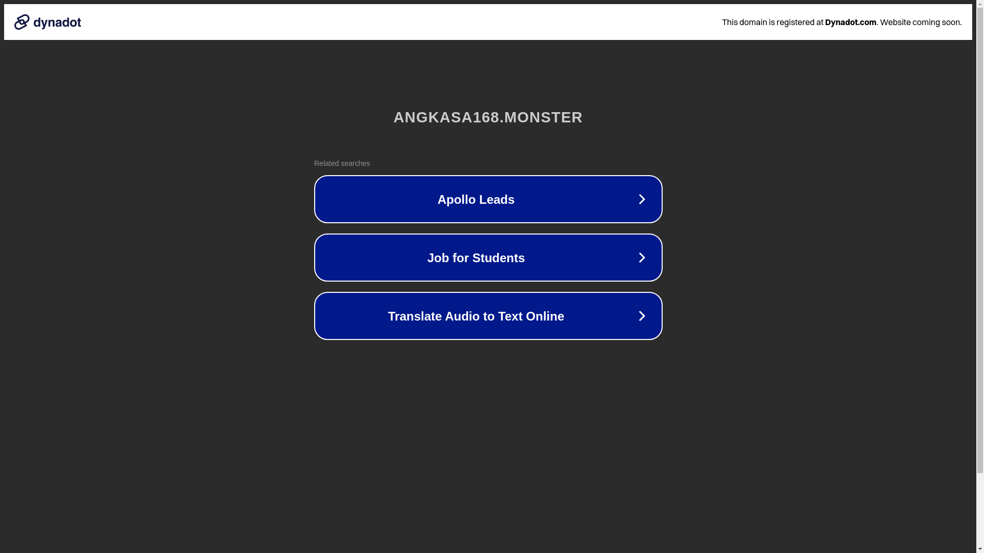 website screenshot of https://angkasa168.monster/