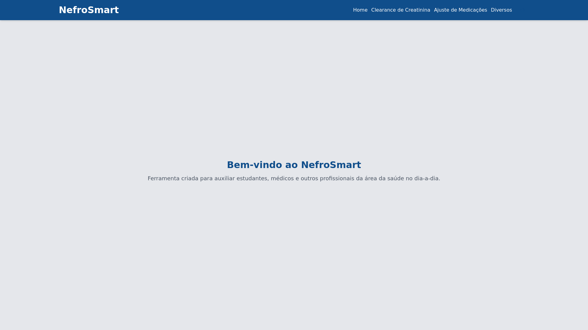 website screenshot of https://nefrosmartapp.com.br/
