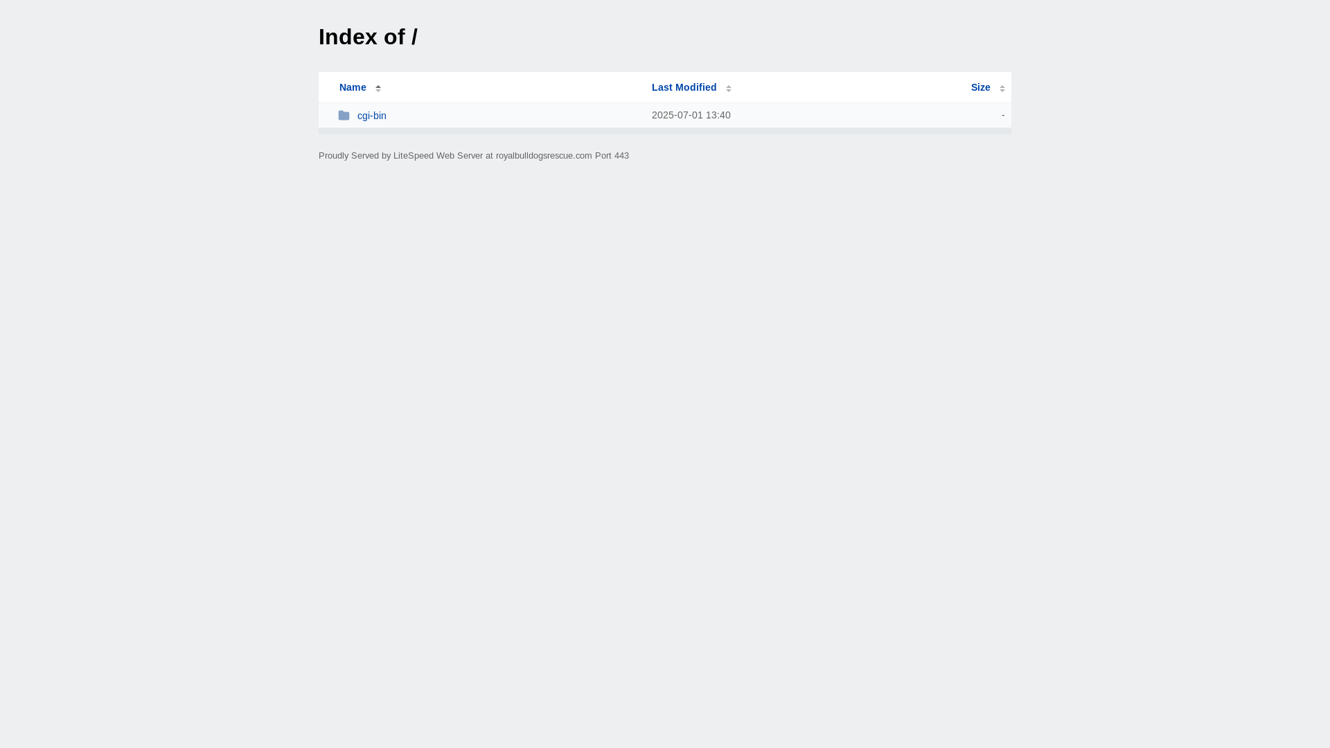website screenshot of https://royalbulldogsrescue.com/