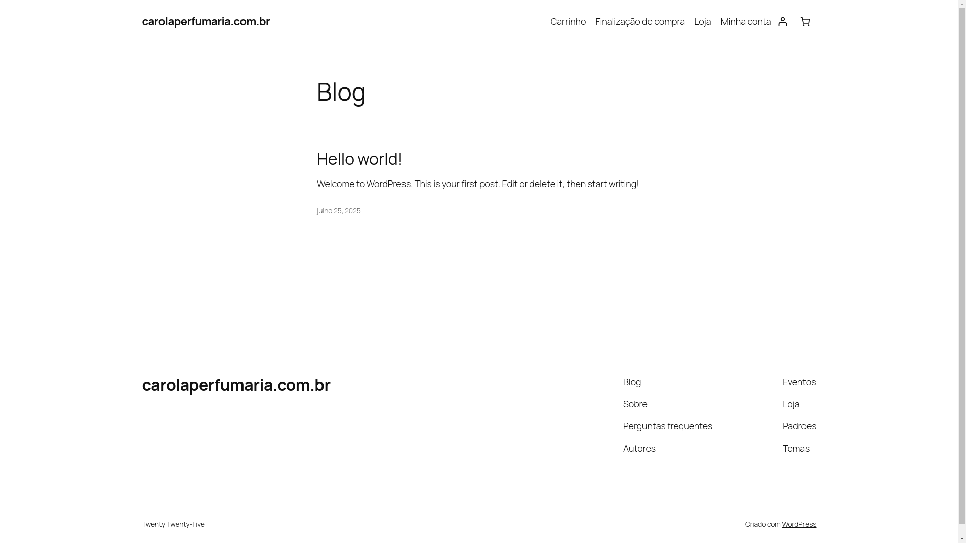 website screenshot of https://carolaperfumaria.com.br/