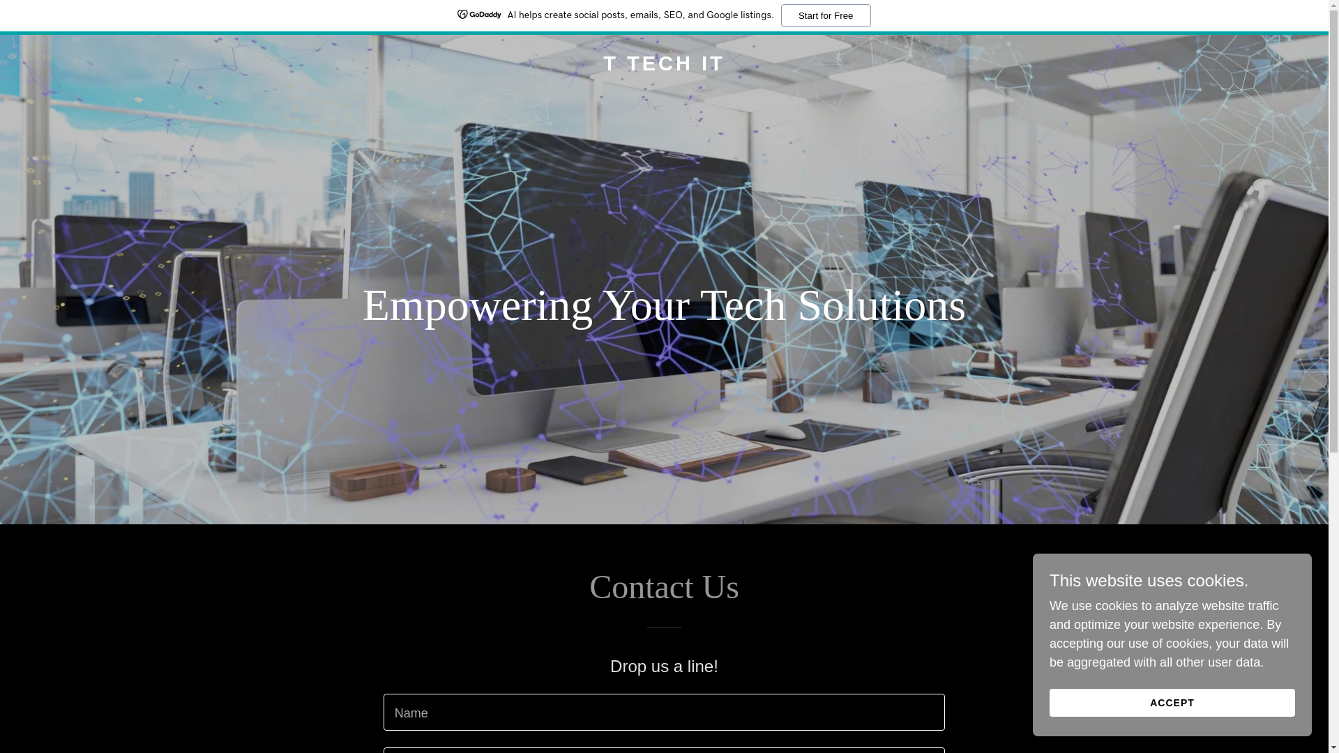 website screenshot of https://ttechit.com/