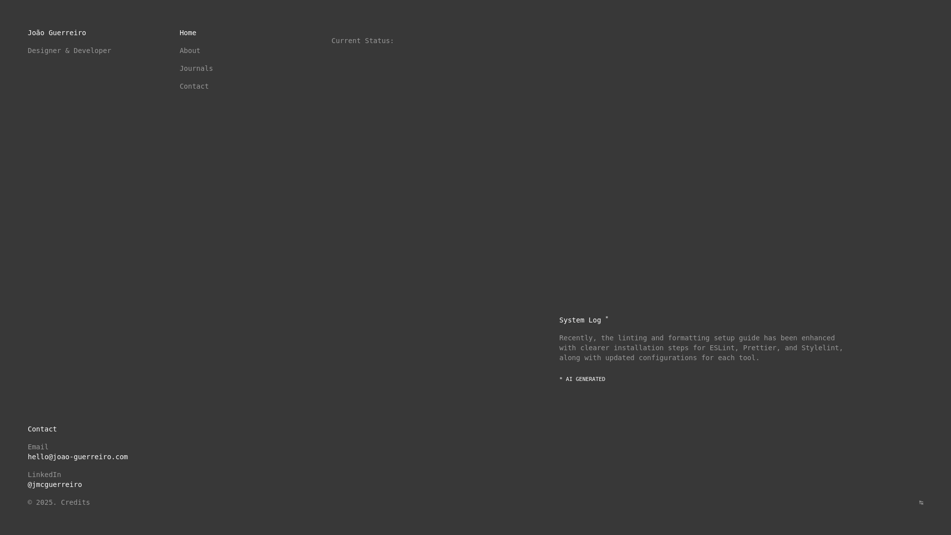 website screenshot of https://site-joao-guerreiro.pages.dev/