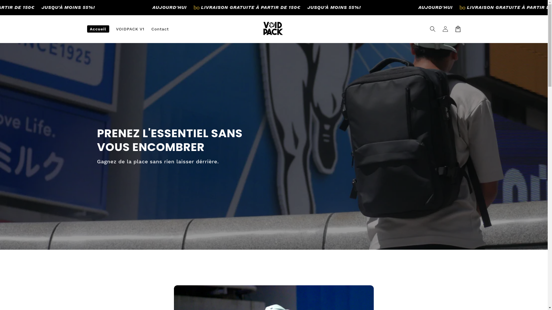 website screenshot of https://voidpack.fr/