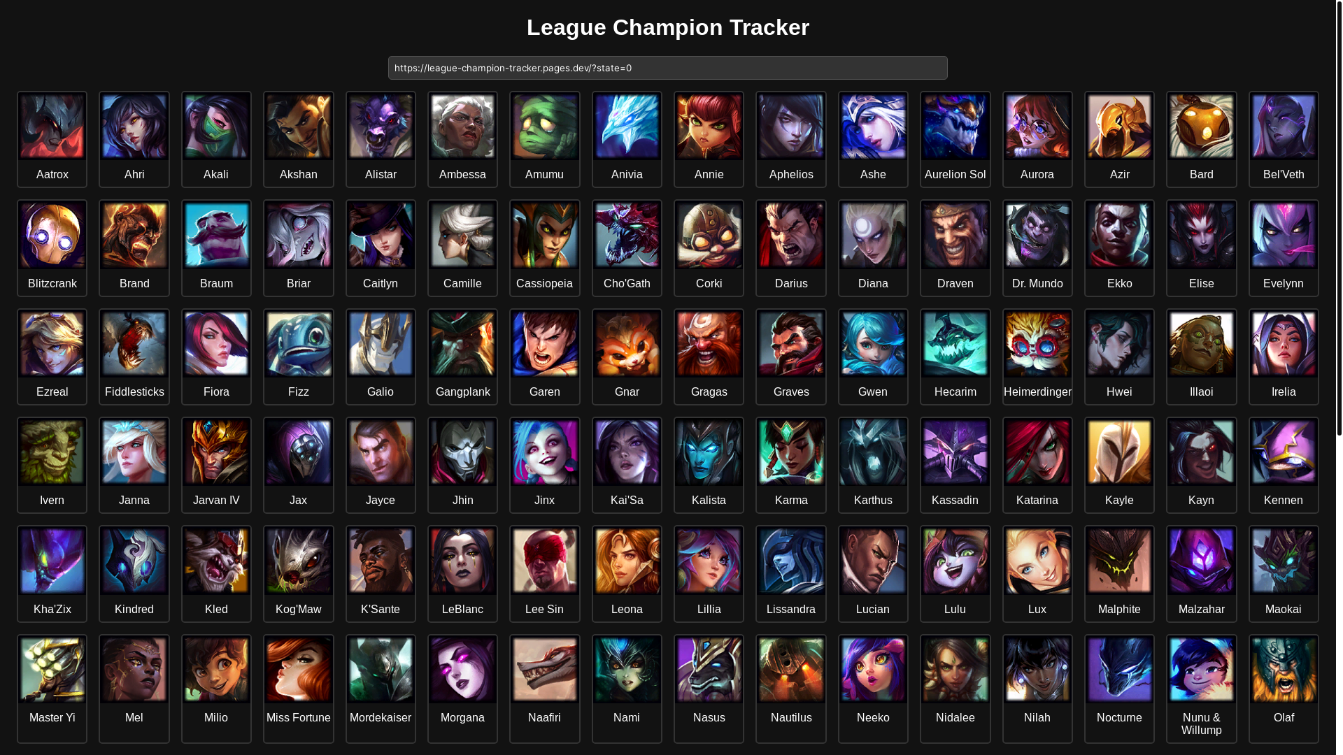 website screenshot of https://league-champion-tracker.pages.dev/