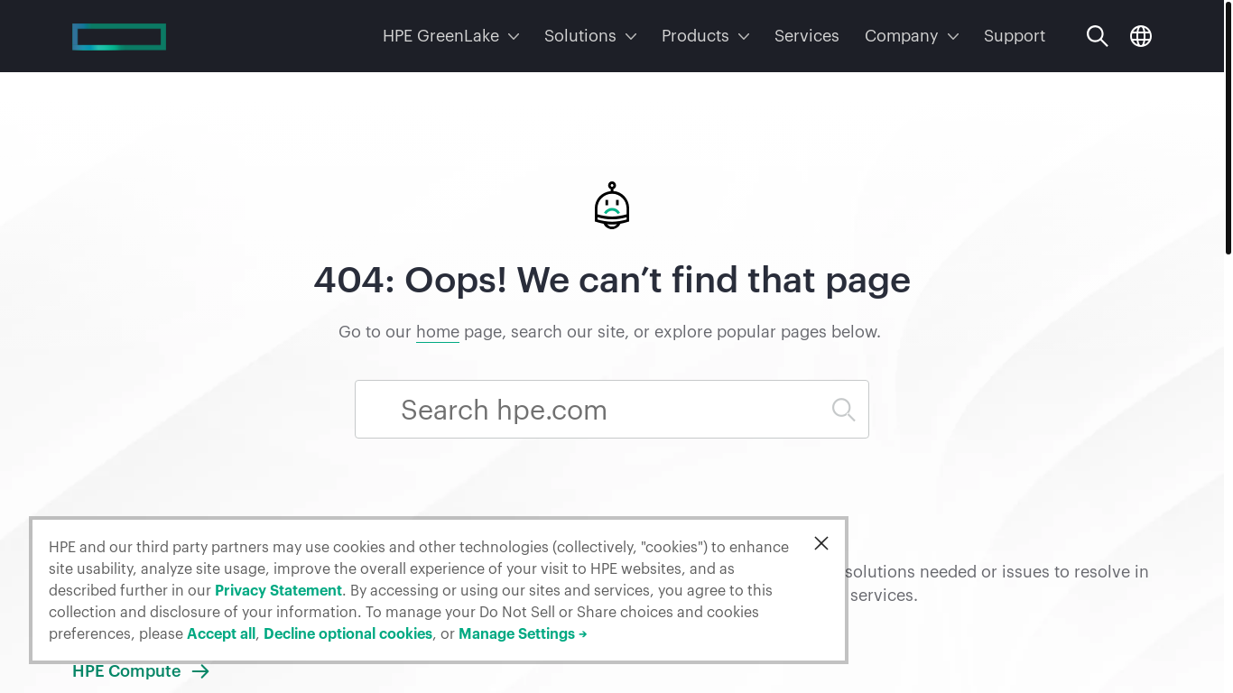 website screenshot of https://www.hpe.com/us/en/solutions/air-gapped-private-cloud-solutions.html