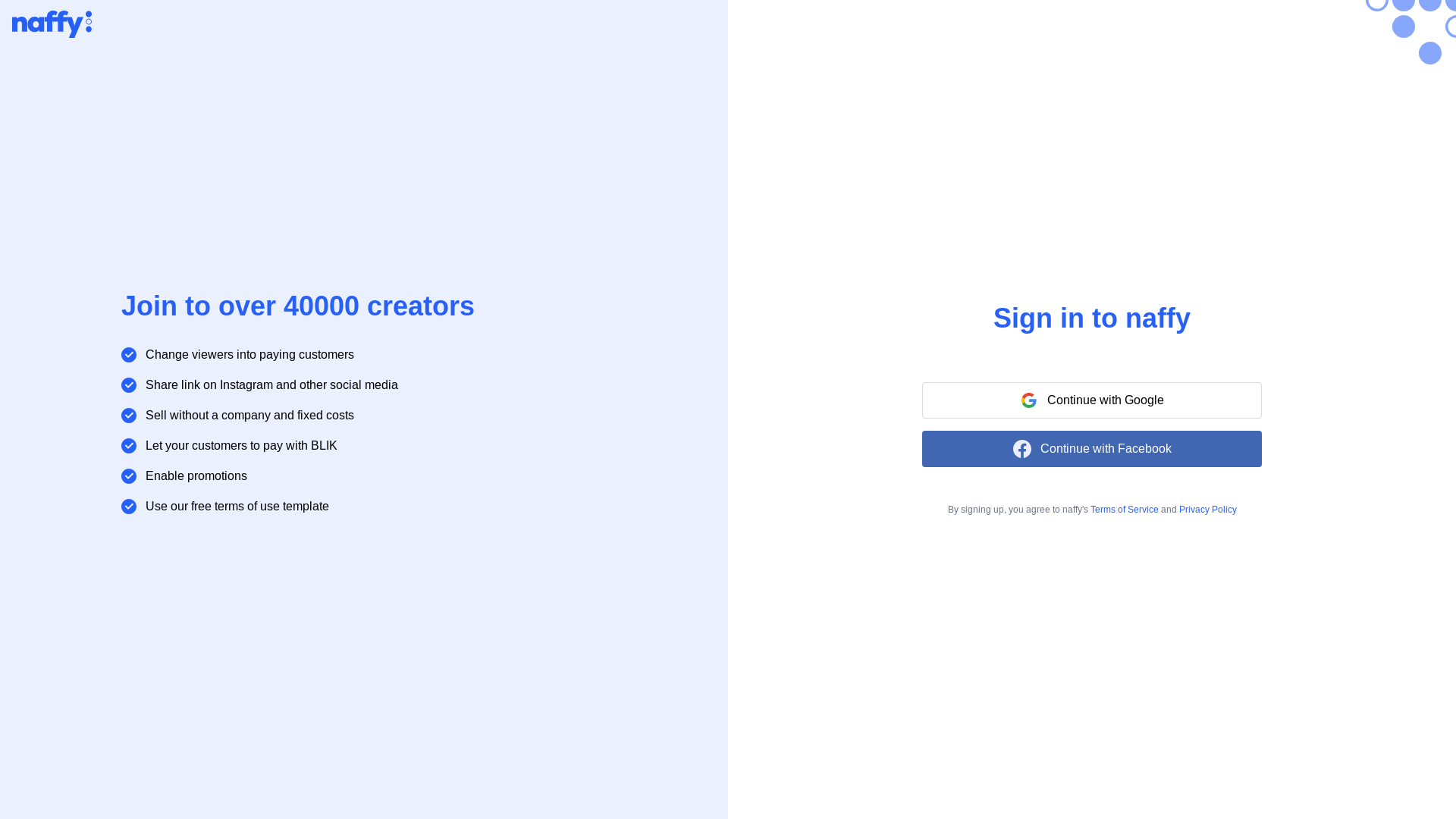 website screenshot of https://naffy-dashboard.pages.dev/