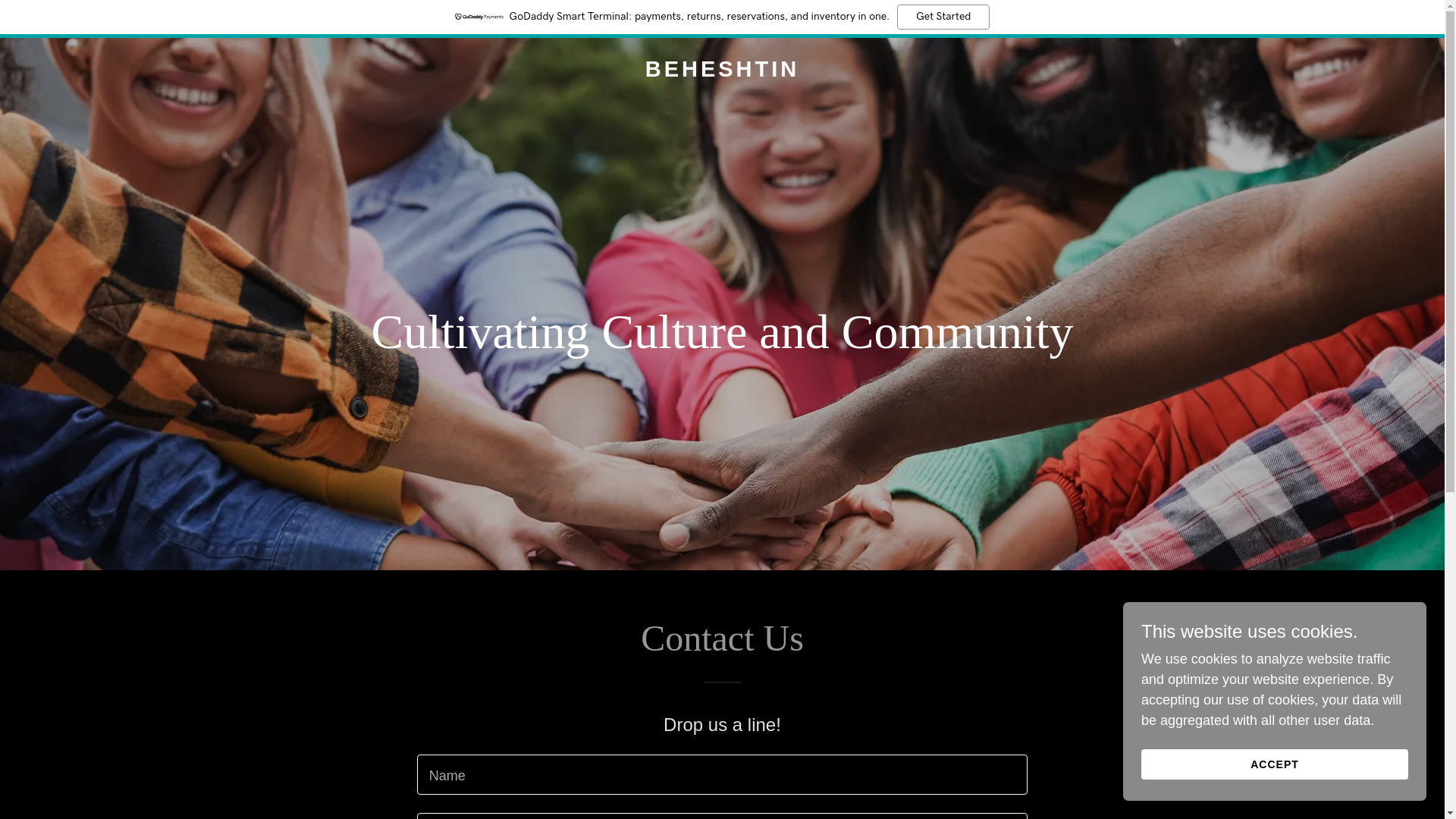 website screenshot of https://beheshtin.com/