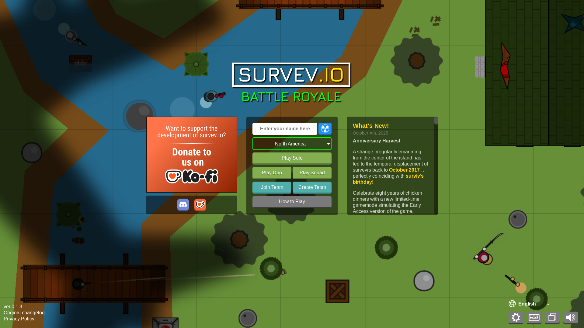 website screenshot of https://survev-hack.pages.dev/