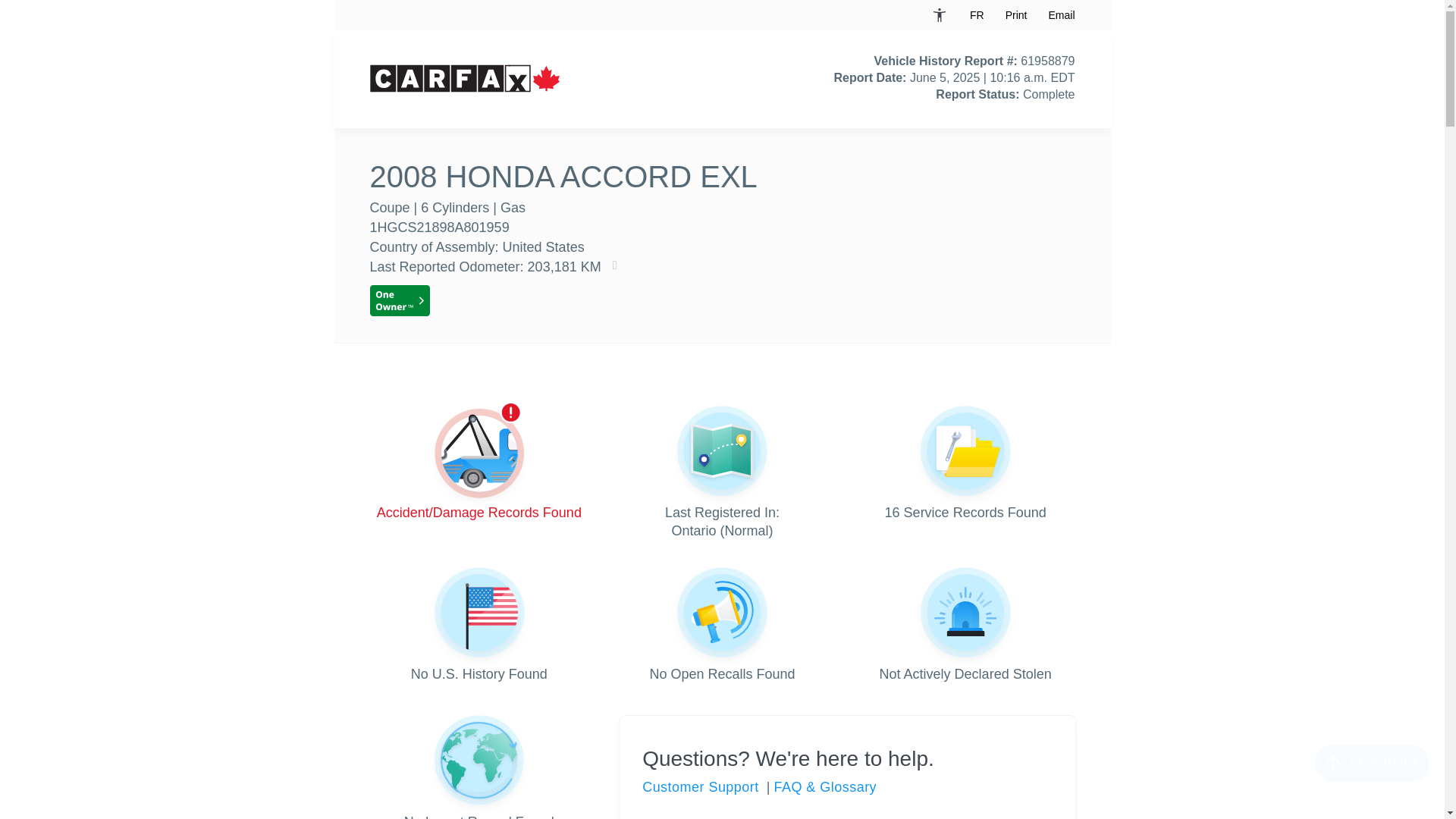 website screenshot of https://vhr.carfax.ca/?id=qU6ohW0kzGD4THp7N1orPqVUeHtK1Izi