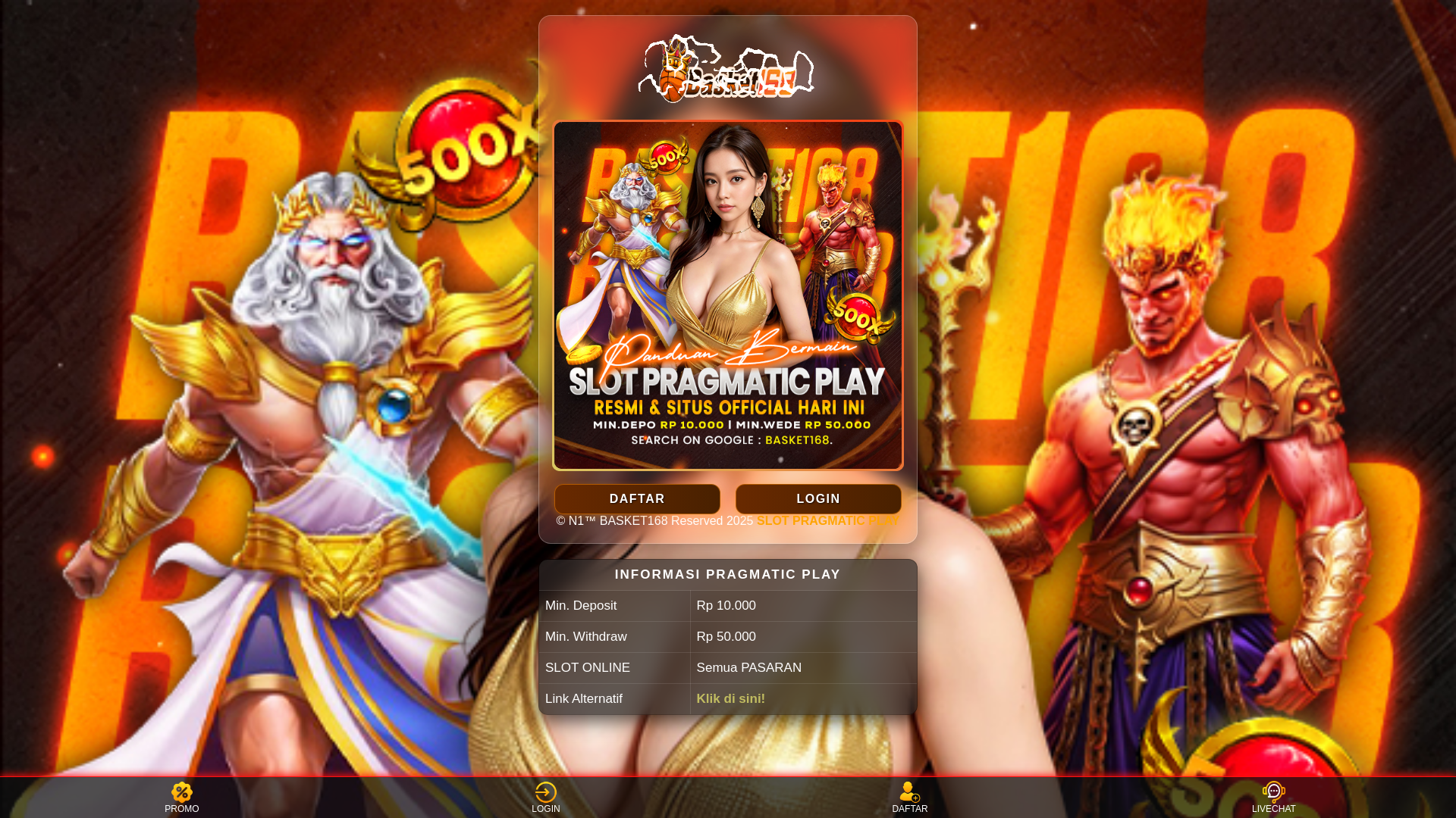 website screenshot of https://pragmatic-selalu-dihati.pages.dev/