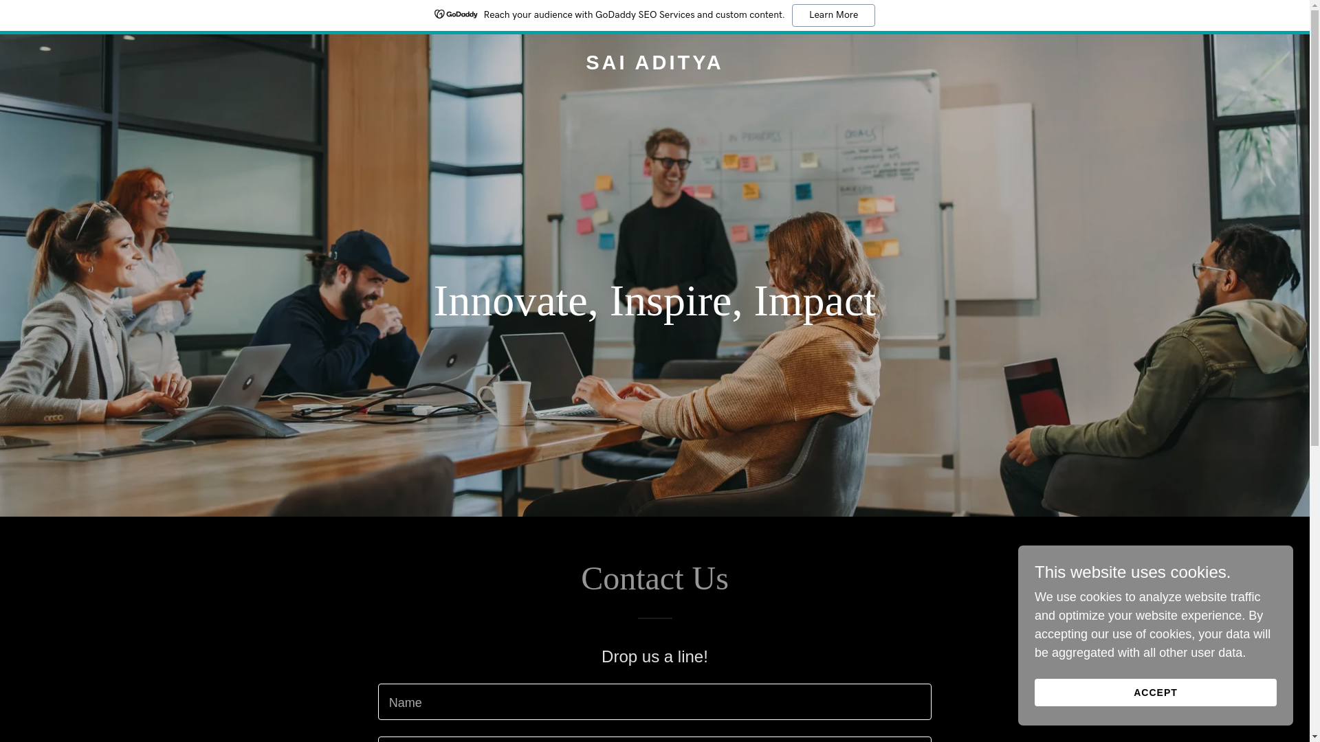 website screenshot of https://saiaditya.co/