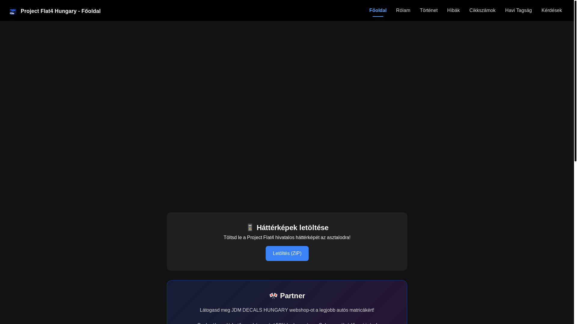 website screenshot of https://projectflat4hungary.net/